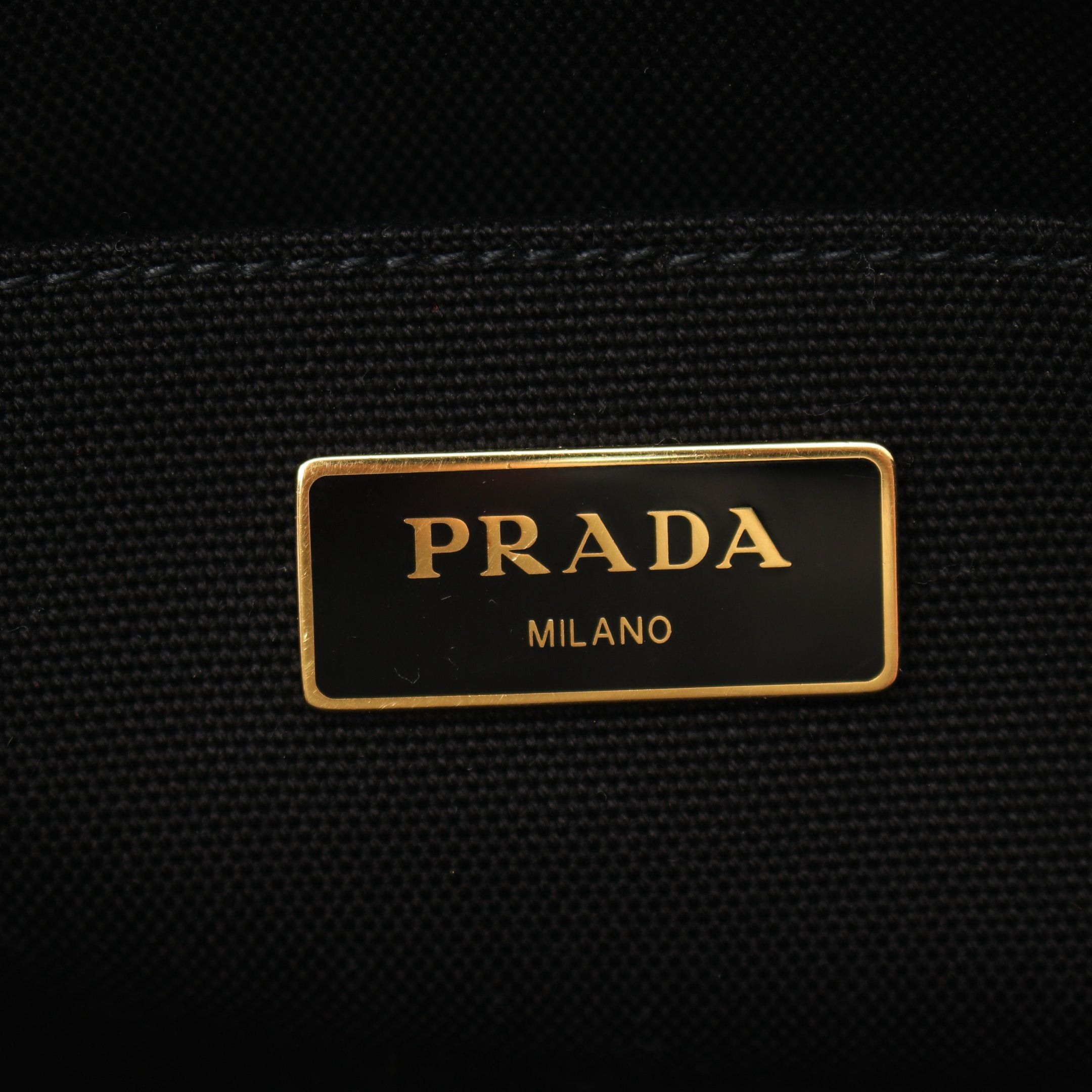Prada Prada Canapa Kanapa Handbag Tote Bag Canvas Black Size ONE SIZE - 4 Thumbnail
