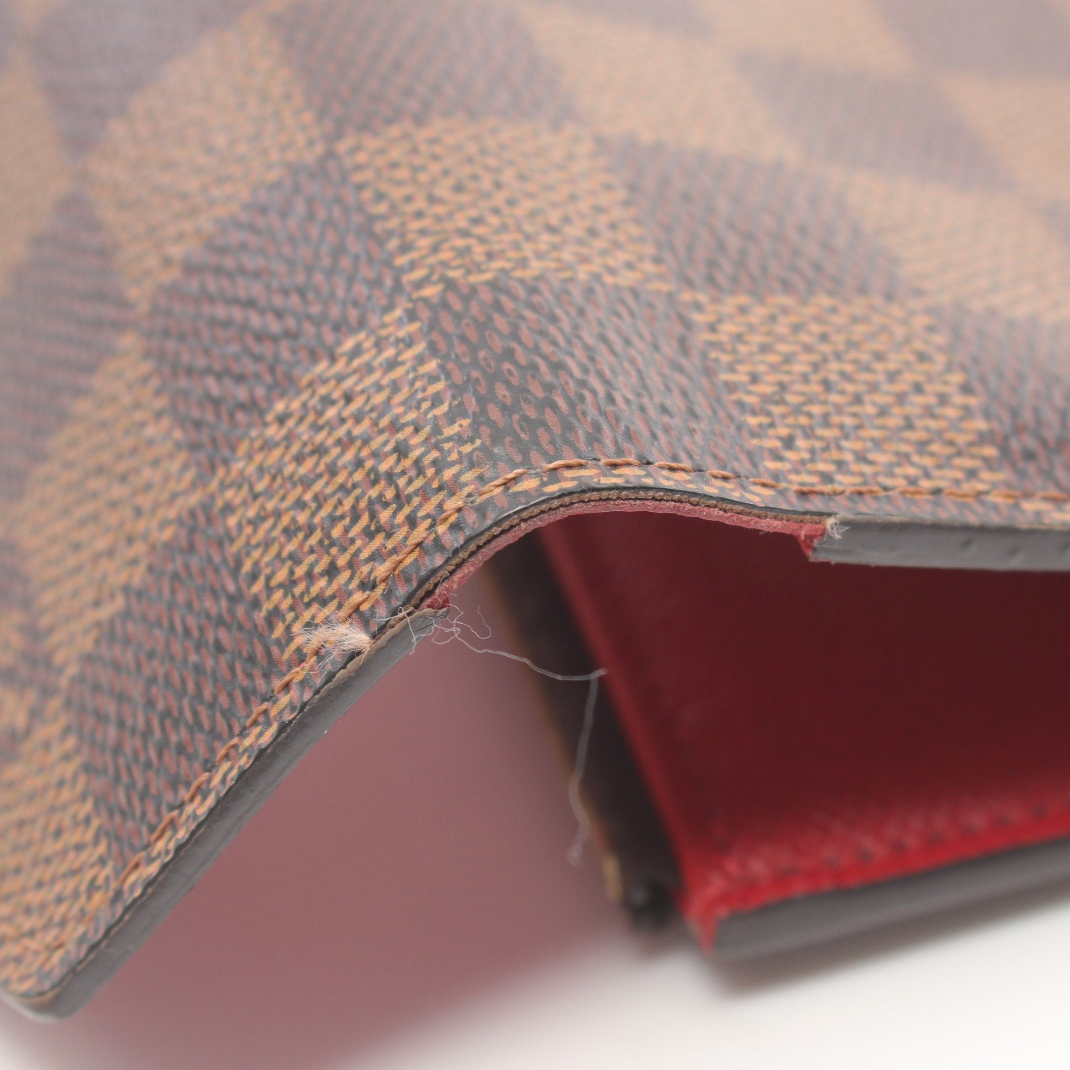 Louis Vuitton Louis Vuitton Portefeuil Victorine Damier Trifold Wallet Leather Brown Size ONE SIZE - 9 Thumbnail