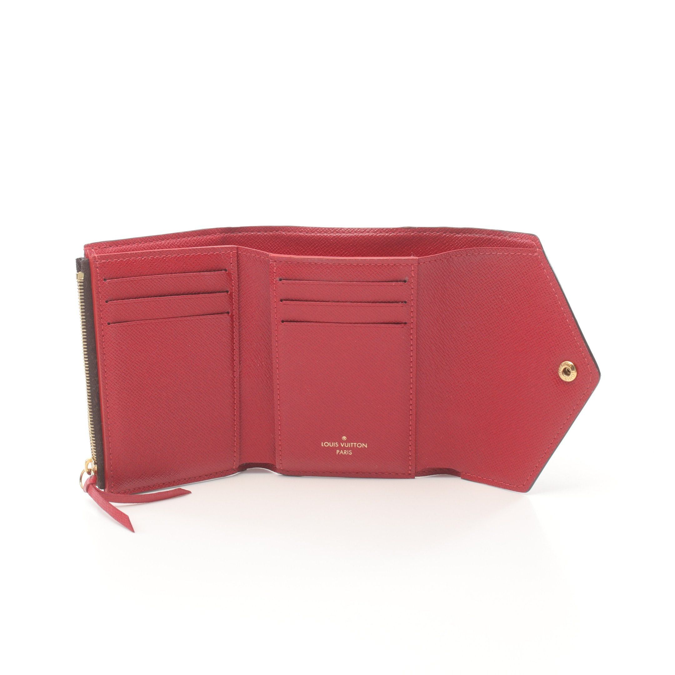 Louis Vuitton Louis Vuitton Portefeuil Victorine Damier Trifold Wallet Leather Brown Size ONE SIZE - 3 Thumbnail