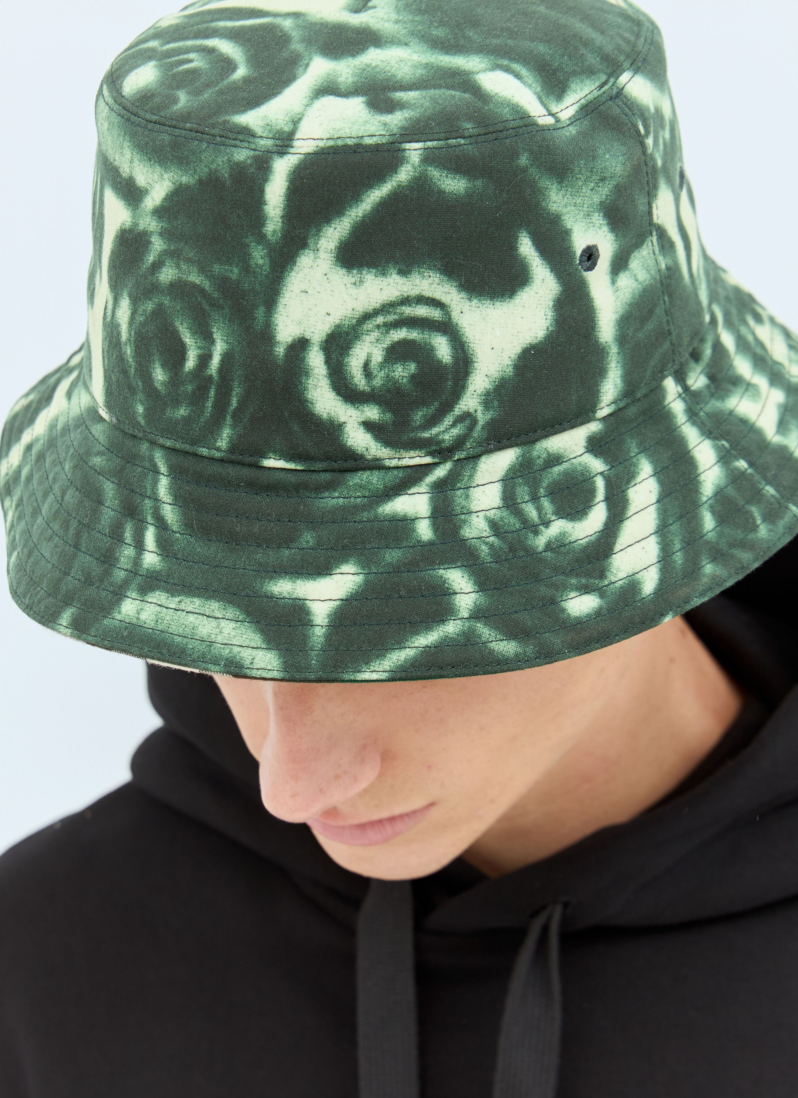 Burberry Rose Print Wax Bucket Hat Size ONE SIZE - 5 Thumbnail