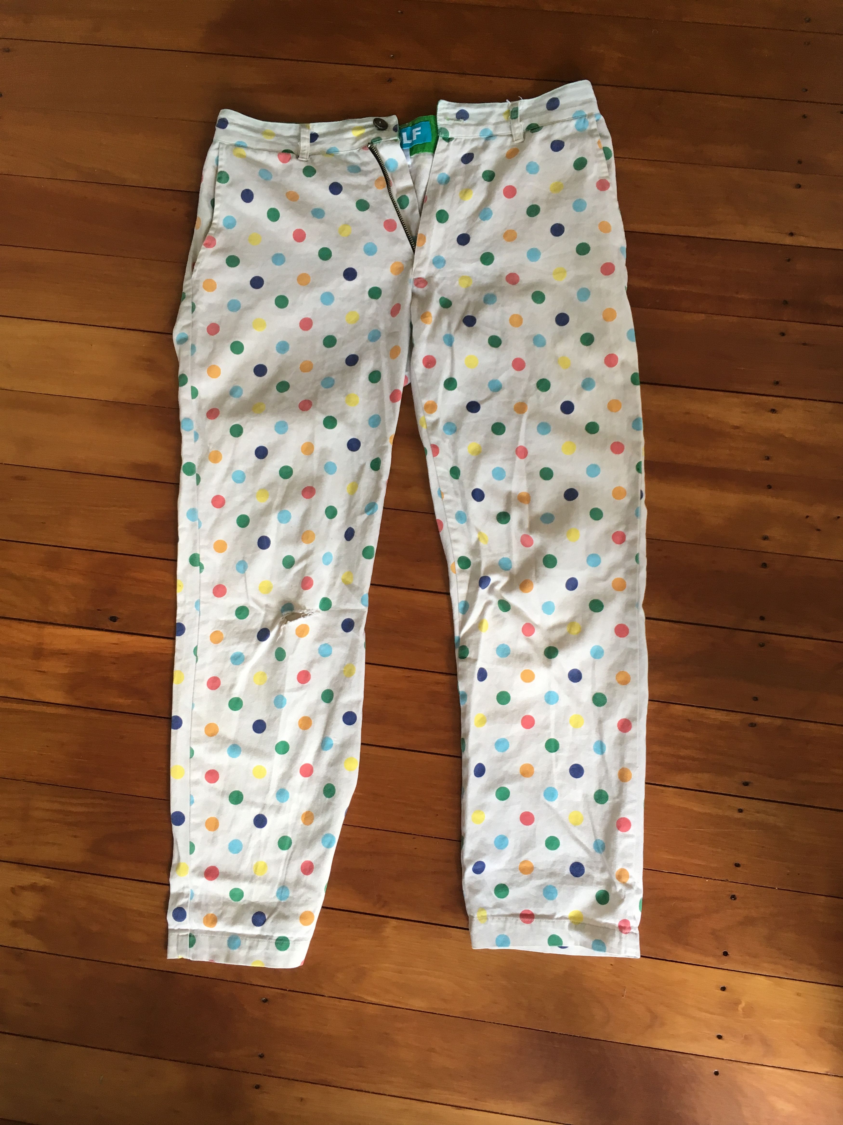 Golf Wang Golf Wang Rainbow Polka Dot Pants | Grailed