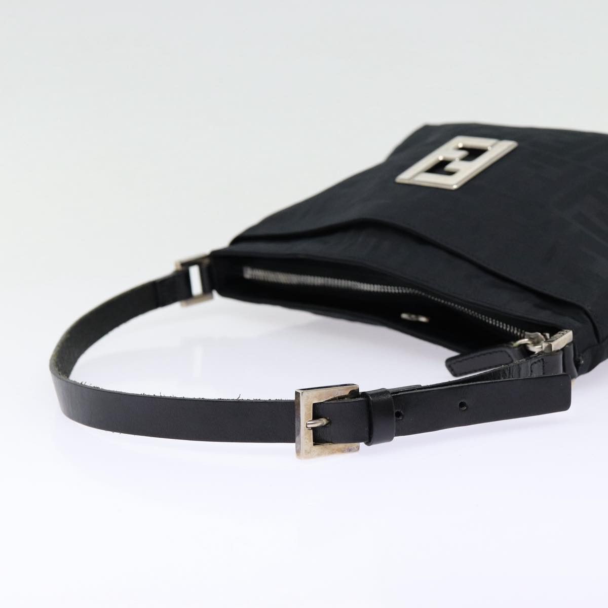 Fendi Zucca Black Canvas Shoulder Bag (Pre-Owned) Size ONE SIZE - 14 Thumbnail
