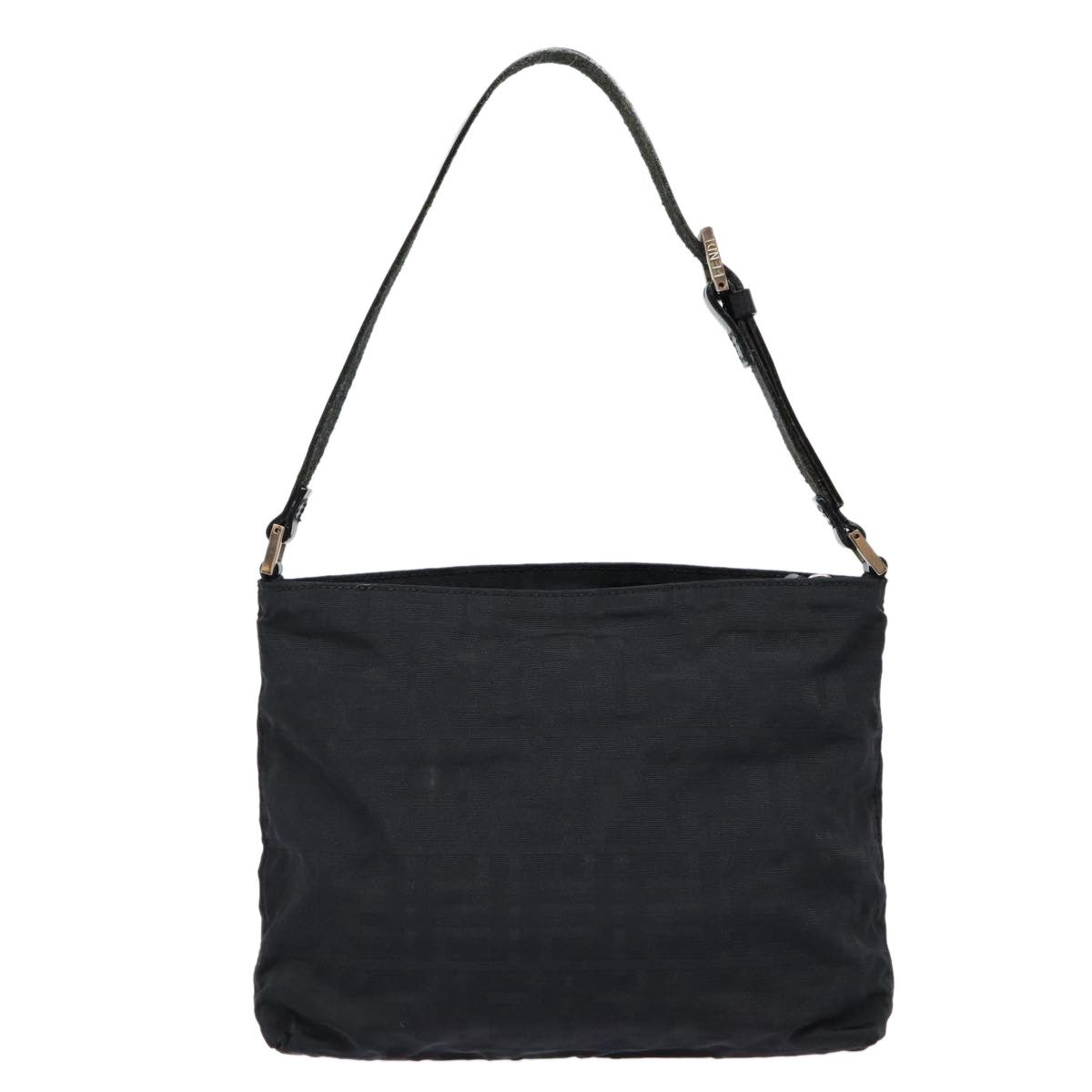 Fendi Zucca Black Canvas Shoulder Bag (Pre-Owned) Size ONE SIZE - 2 Thumbnail