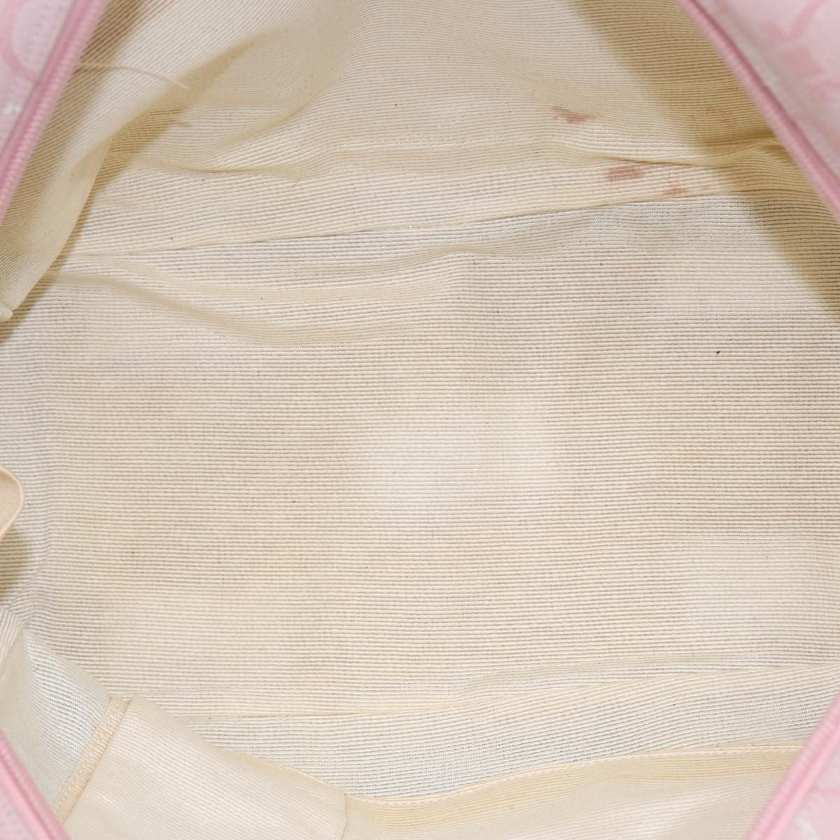 Salvatore Ferragamo Gancini Pink Canvas Travel Bag (Pre-Owned) Size ONE SIZE - 13 Thumbnail