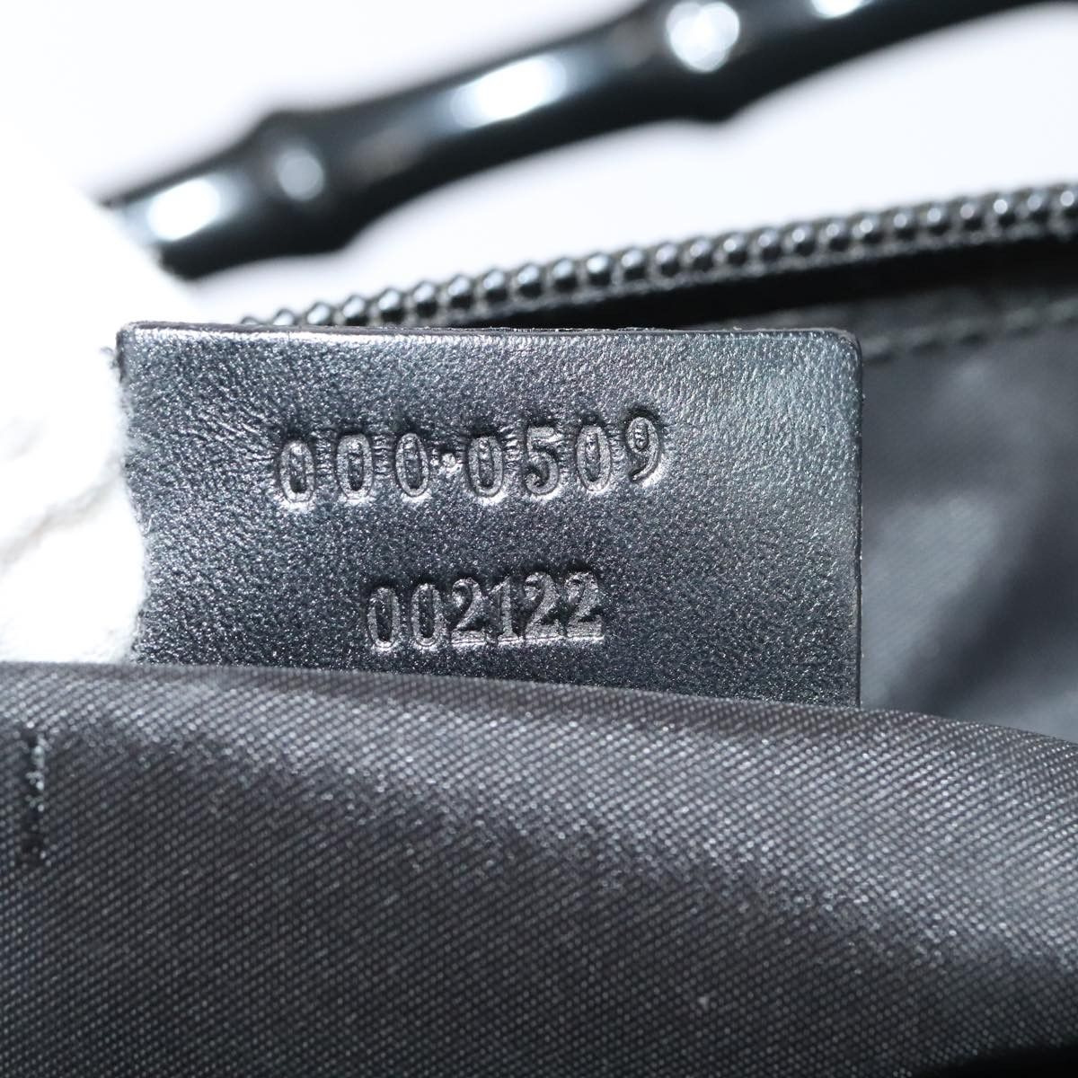 Gucci Bamboo Black Synthetic Handbag (Pre-Owned) Size ONE SIZE - 9 Thumbnail