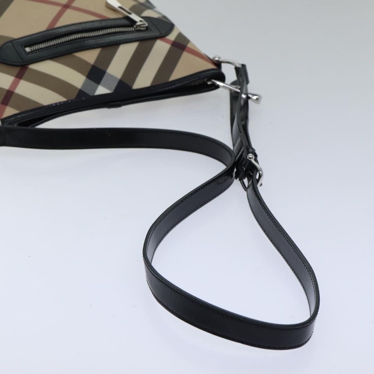 Burberry Nova Check Beige Canvas Shoulder Bag (Pre-Owned) Size ONE SIZE - 5 Thumbnail