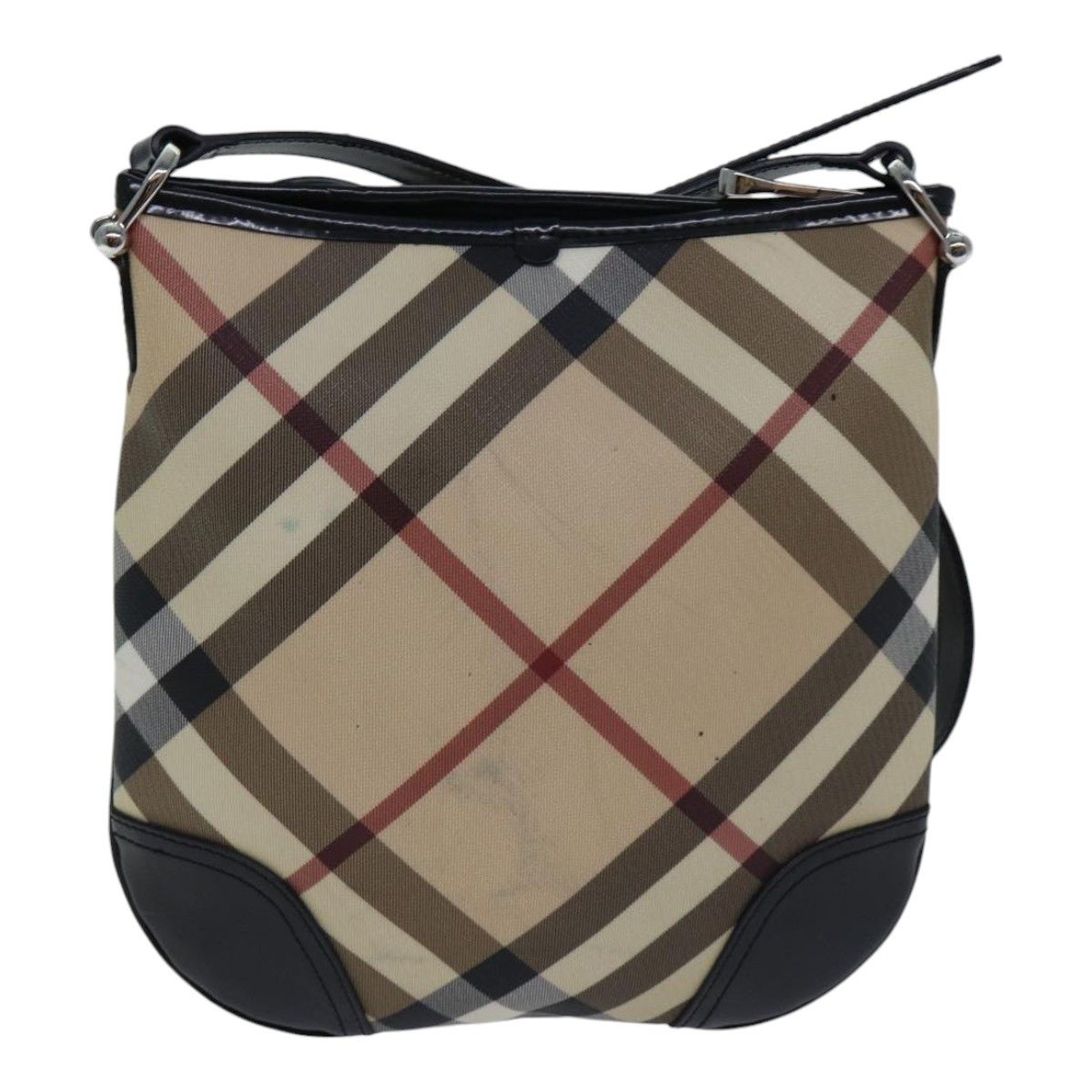 Burberry Nova Check Beige Canvas Shoulder Bag (Pre-Owned) Size ONE SIZE - 2 Thumbnail