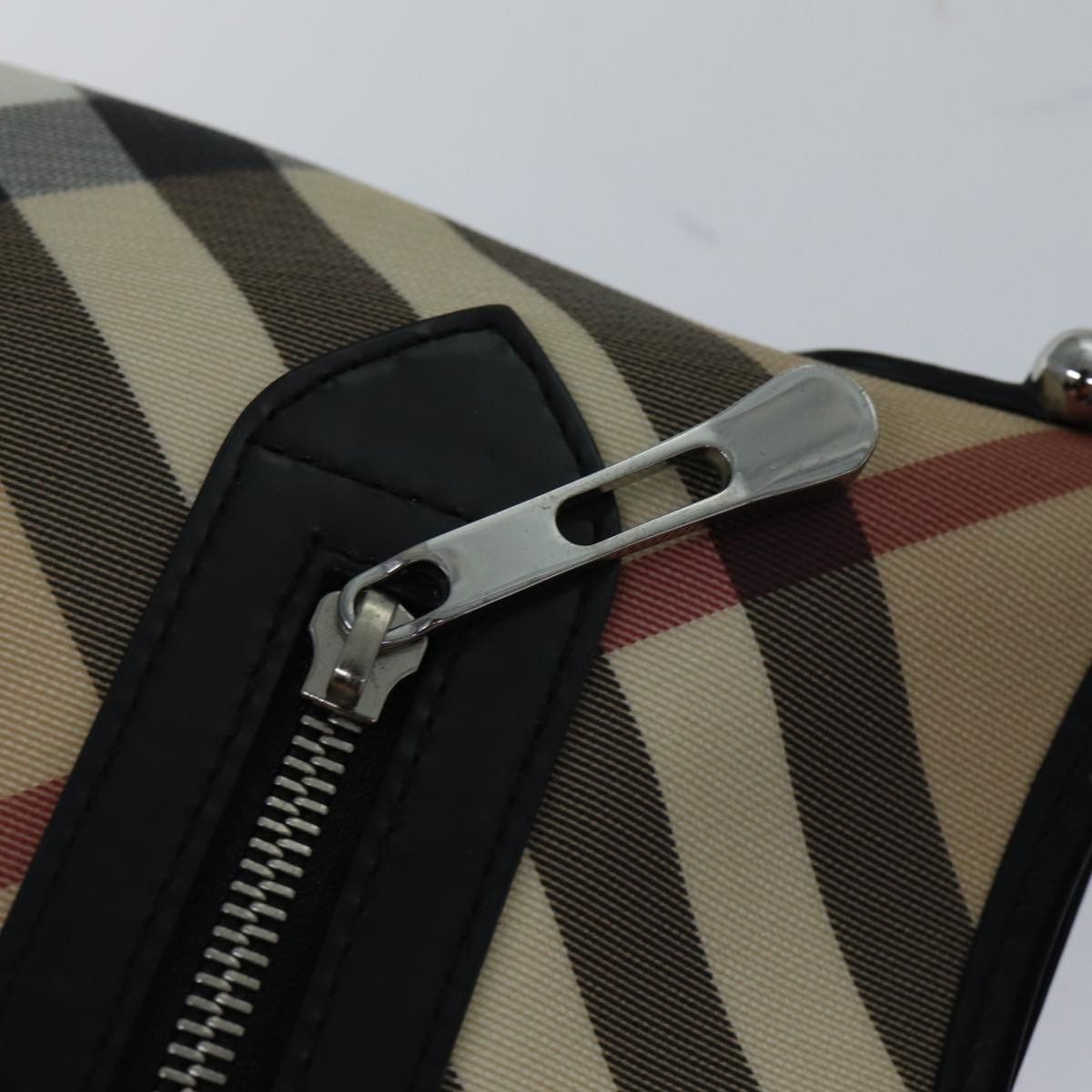 Burberry Nova Check Beige Canvas Shoulder Bag (Pre-Owned) Size ONE SIZE - 12 Thumbnail