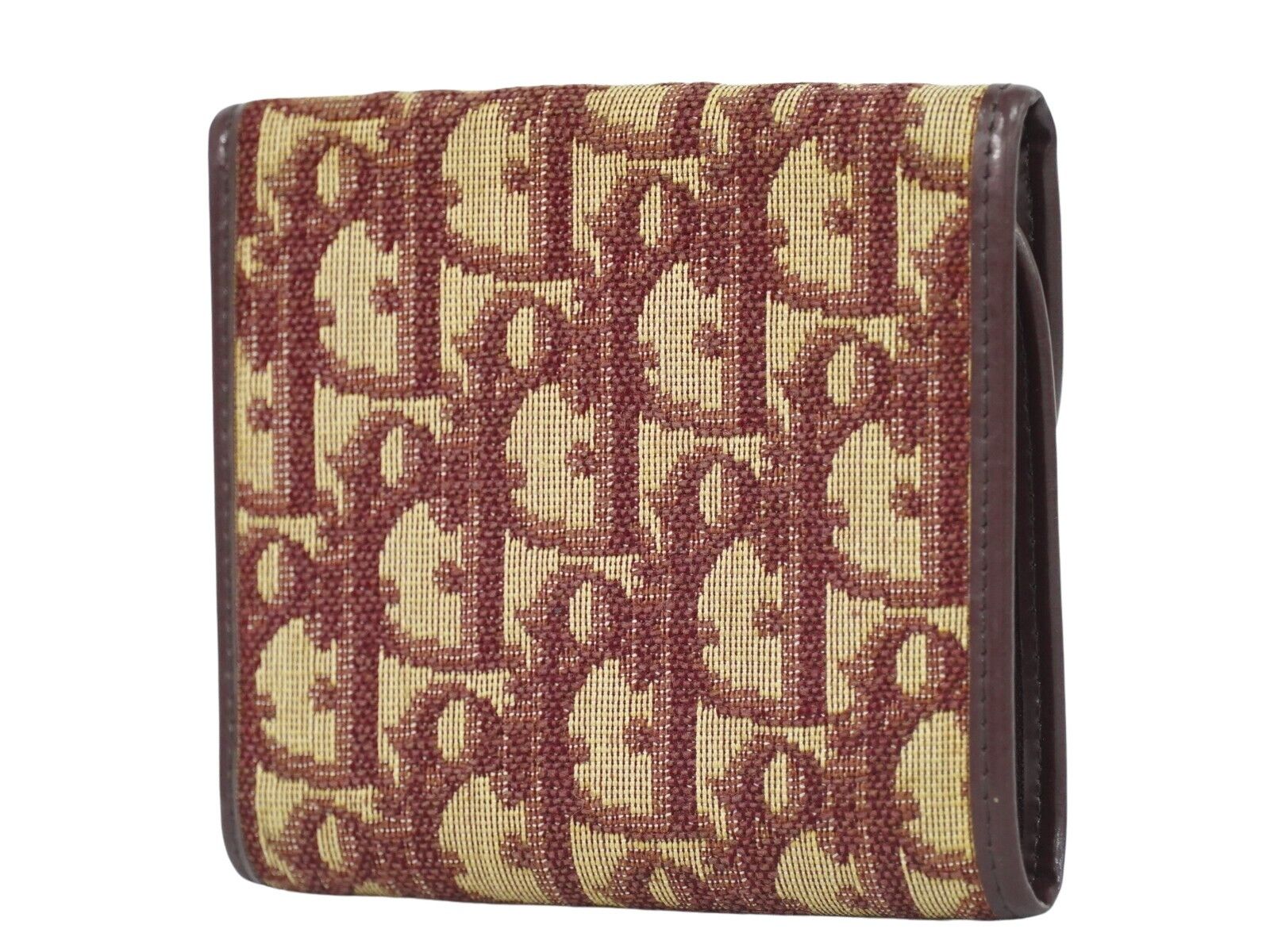 Dior Saddle Burgundy Canvas Wallet (Pre-Owned) Size ONE SIZE - 2 Thumbnail