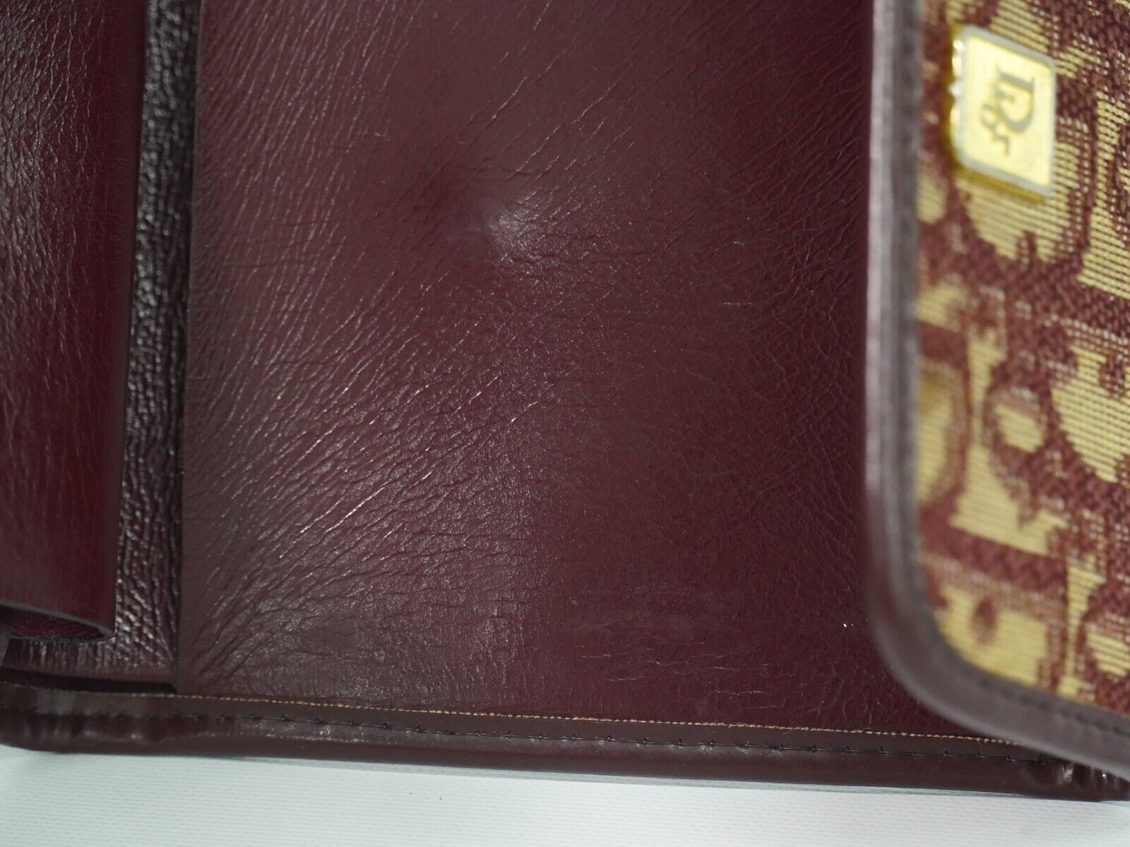 Dior Saddle Burgundy Canvas Wallet (Pre-Owned) Size ONE SIZE - 14 Thumbnail
