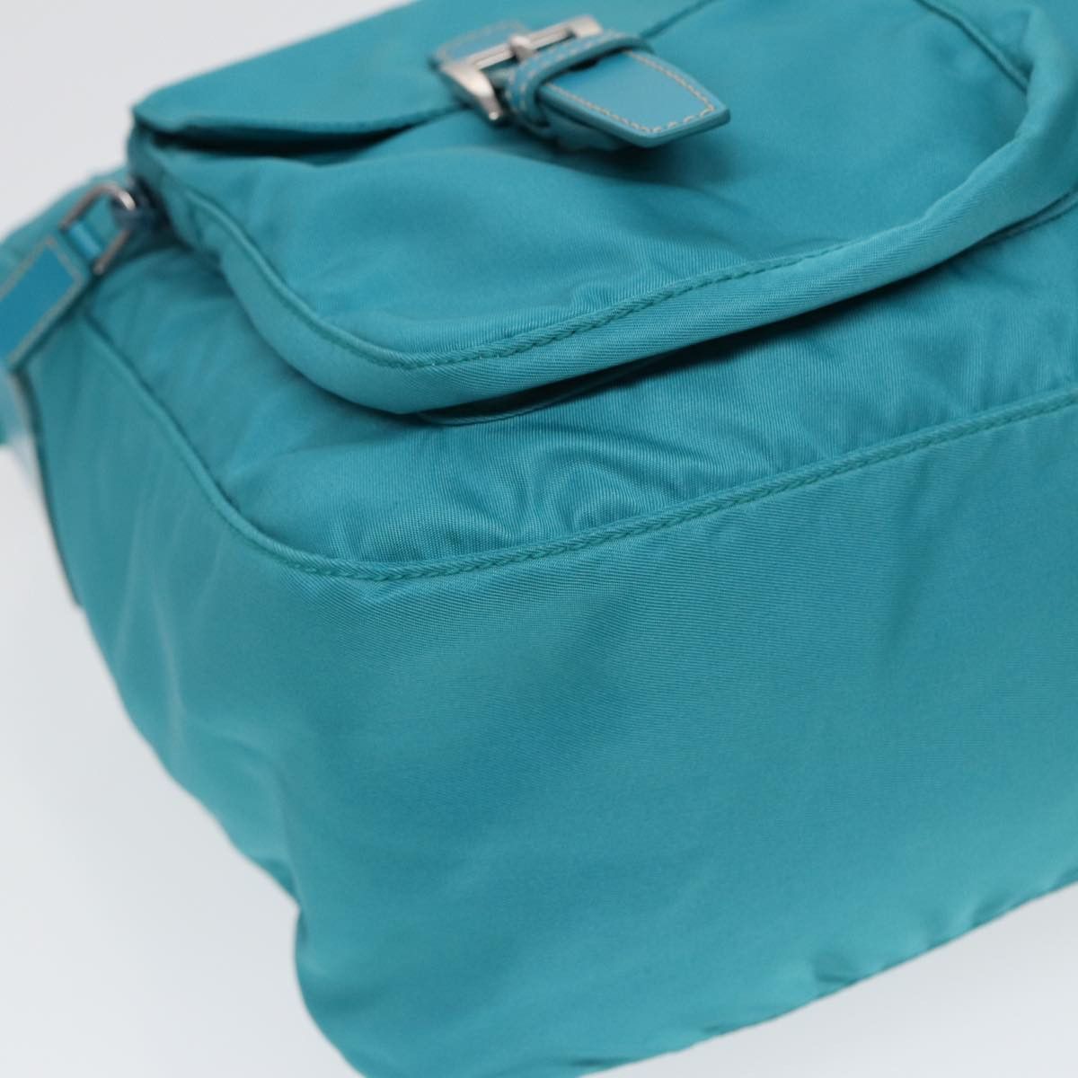 Prada Tessuto Blue Synthetic Shoulder Bag (Pre-Owned) Size ONE SIZE - 16 Thumbnail