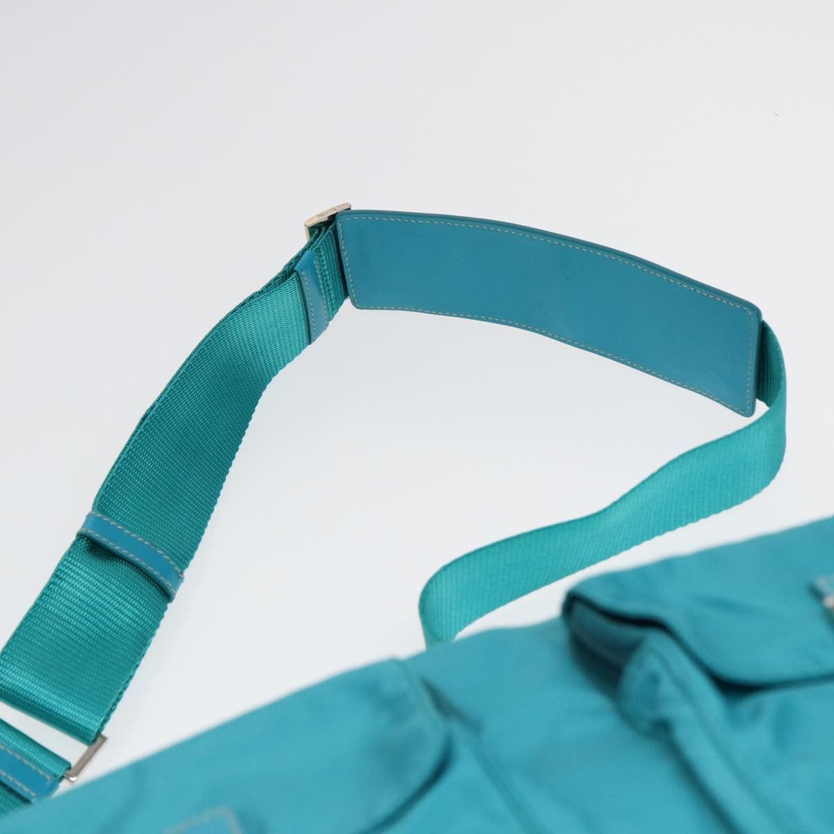 Prada Tessuto Blue Synthetic Shoulder Bag (Pre-Owned) Size ONE SIZE - 15 Thumbnail