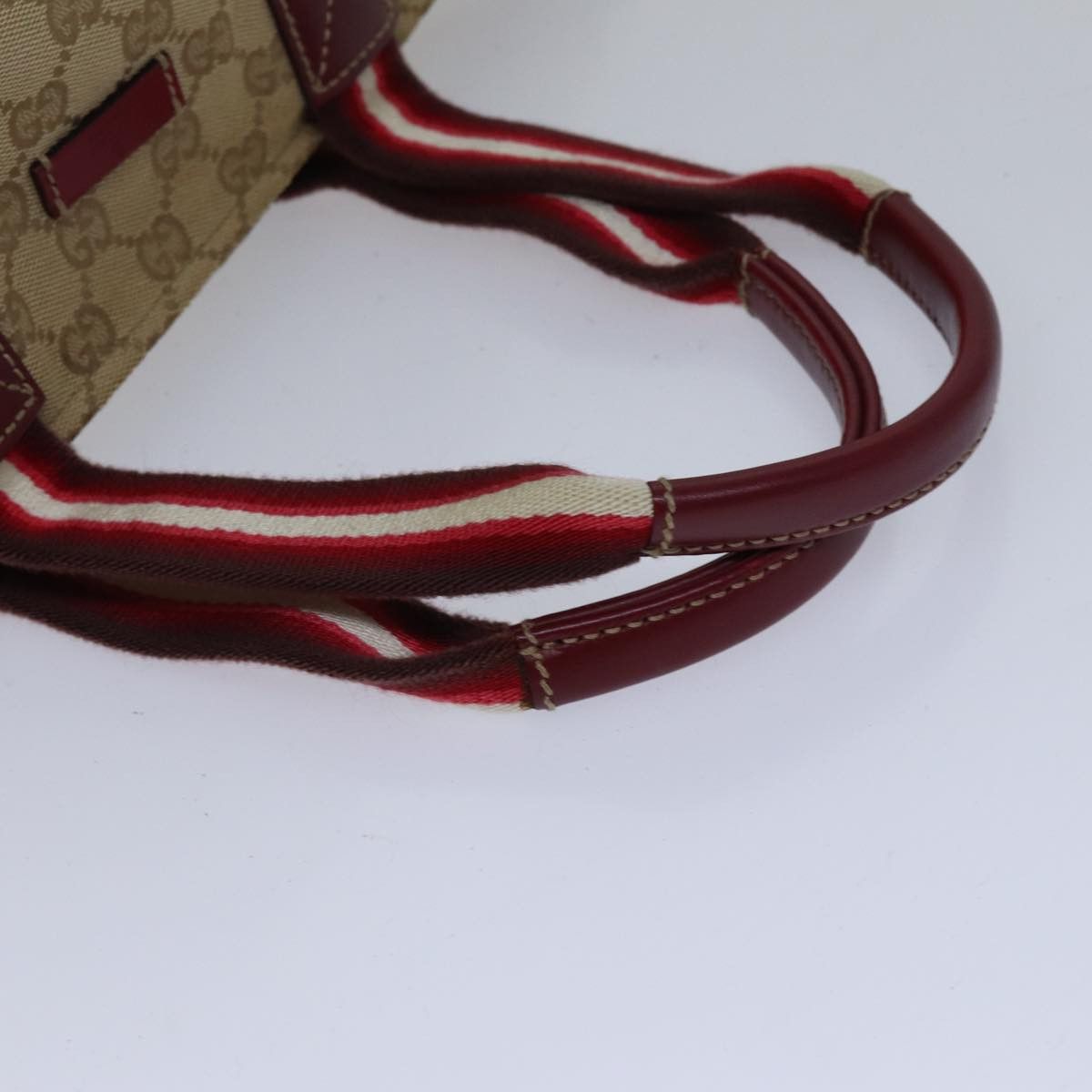Gucci Sherry Beige Canvas Shoulder Bag (Pre-Owned) Size ONE SIZE - 4 Thumbnail