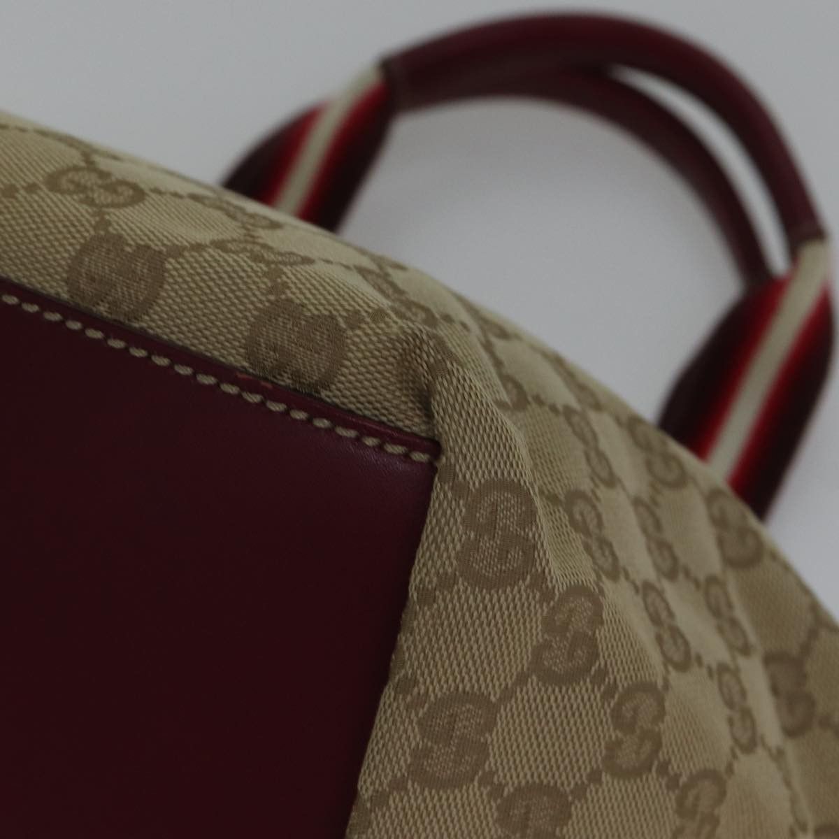 Gucci Sherry Beige Canvas Shoulder Bag (Pre-Owned) Size ONE SIZE - 18 Thumbnail