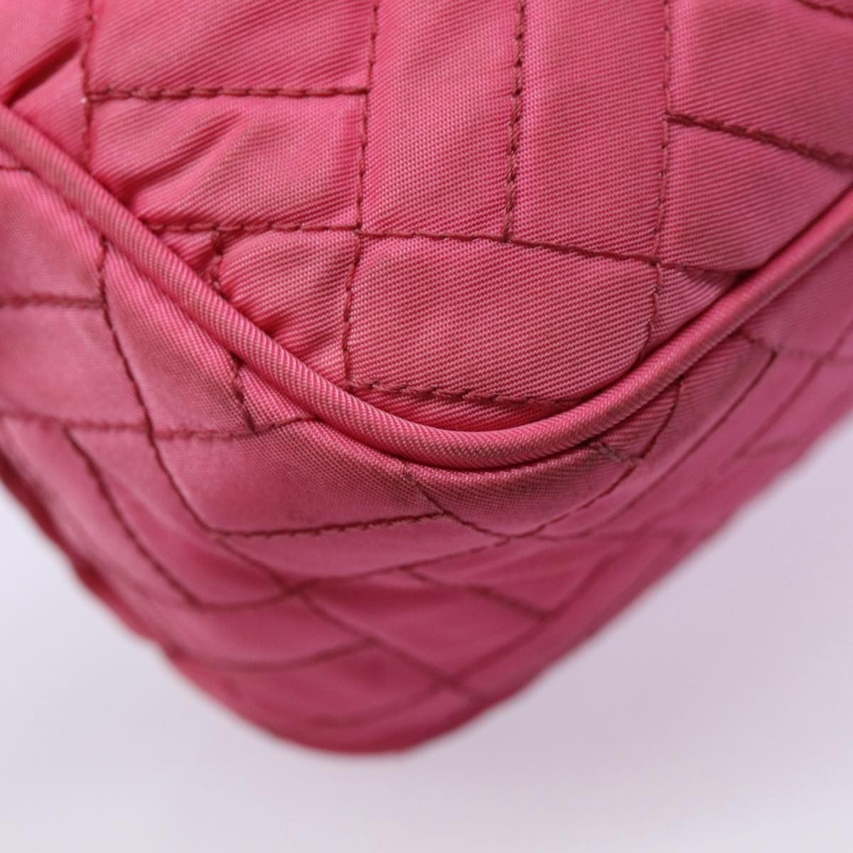 Prada Tessuto Pink Synthetic Shoulder Bag (Pre-Owned) Size ONE SIZE - 5 Thumbnail