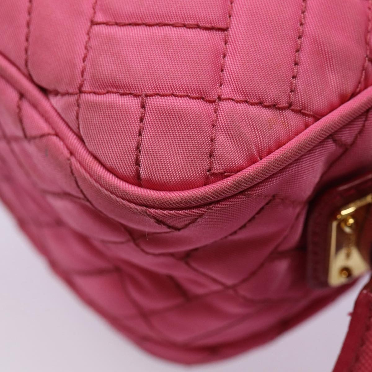 Prada Tessuto Pink Synthetic Shoulder Bag (Pre-Owned) Size ONE SIZE - 7 Thumbnail
