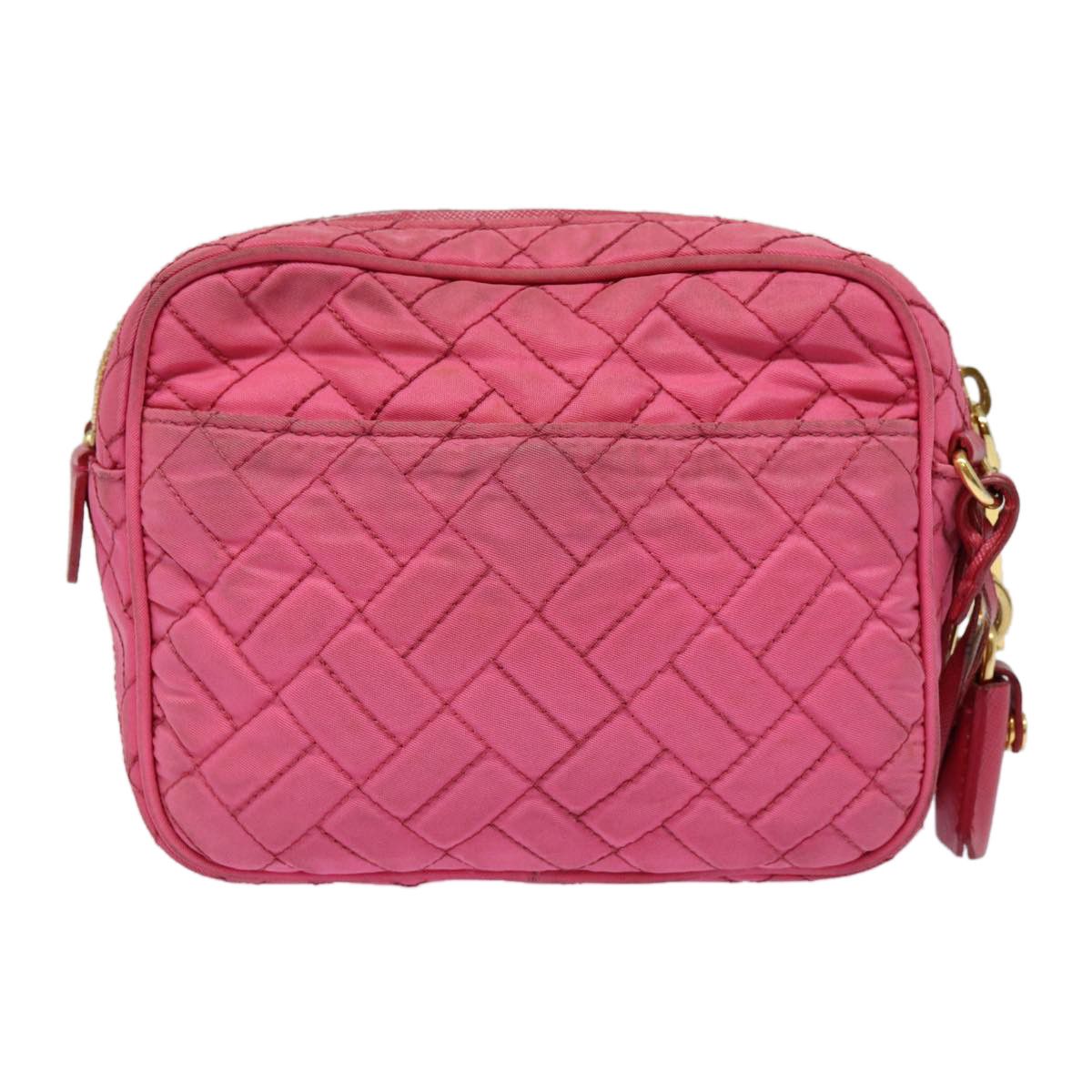Prada Tessuto Pink Synthetic Shoulder Bag (Pre-Owned) Size ONE SIZE - 2 Thumbnail