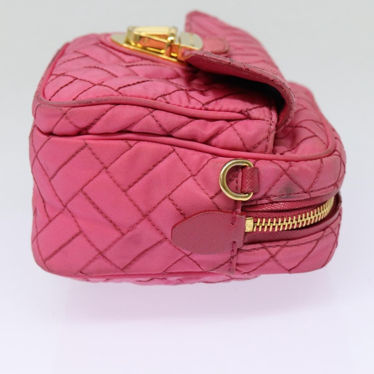 Prada Tessuto Pink Synthetic Shoulder Bag (Pre-Owned) Size ONE SIZE - 3 Thumbnail