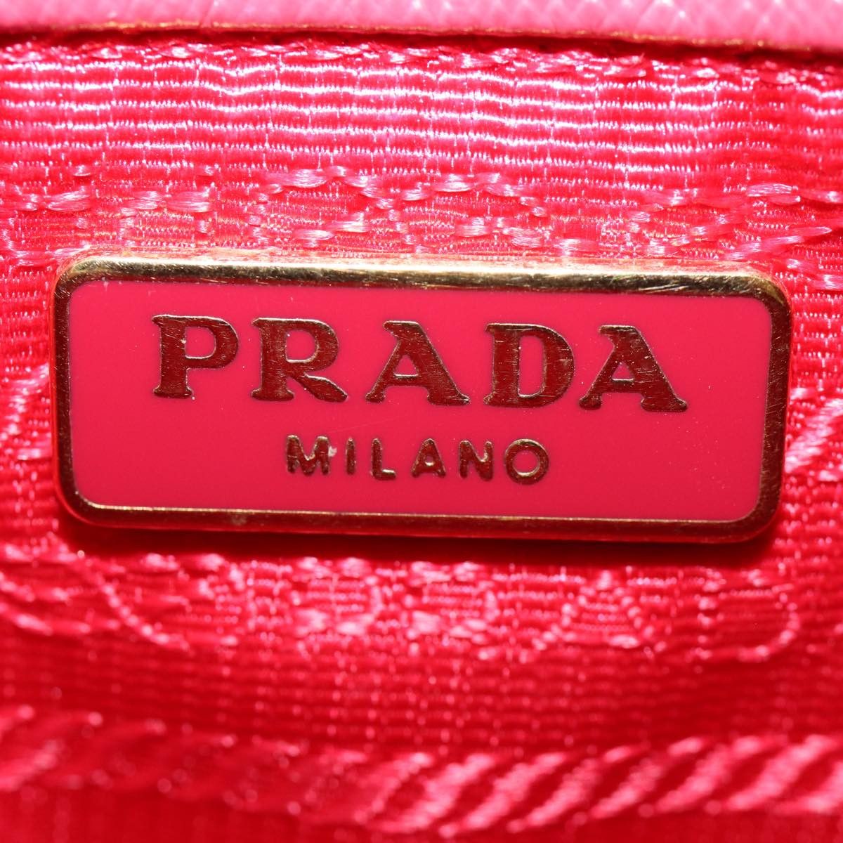Prada Tessuto Pink Synthetic Shoulder Bag (Pre-Owned) Size ONE SIZE - 13 Thumbnail