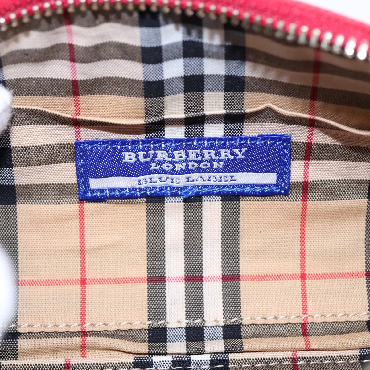 Burberry Blue Label Red Canvas Shoulder Bag (Pre-Owned) Size ONE SIZE - 8 Thumbnail