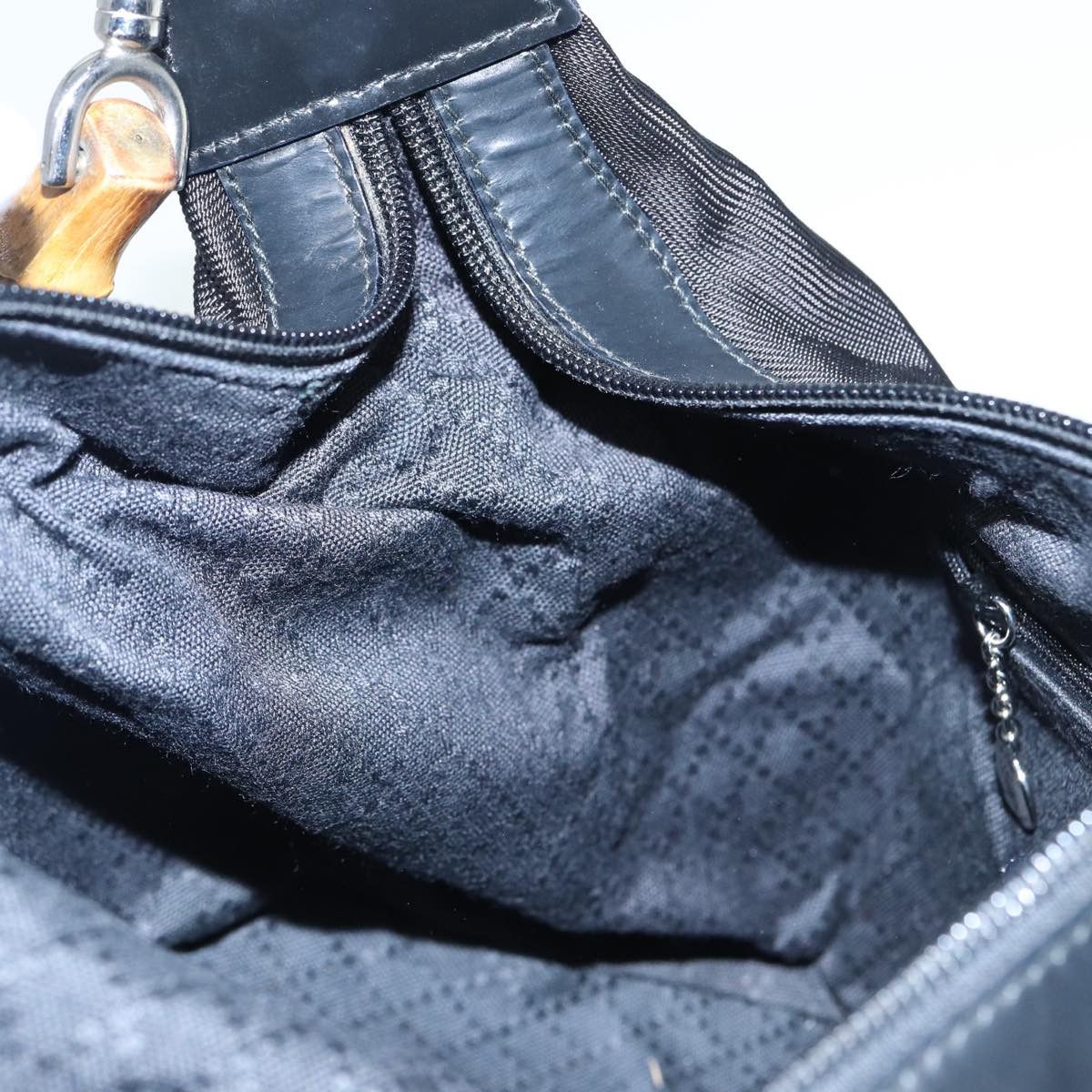 Gucci Bamboo Black Synthetic Shoulder Bag (Pre-Owned) Size ONE SIZE - 20 Thumbnail