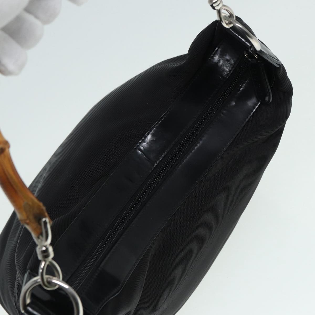 Gucci Bamboo Black Synthetic Shoulder Bag (Pre-Owned) Size ONE SIZE - 16 Thumbnail