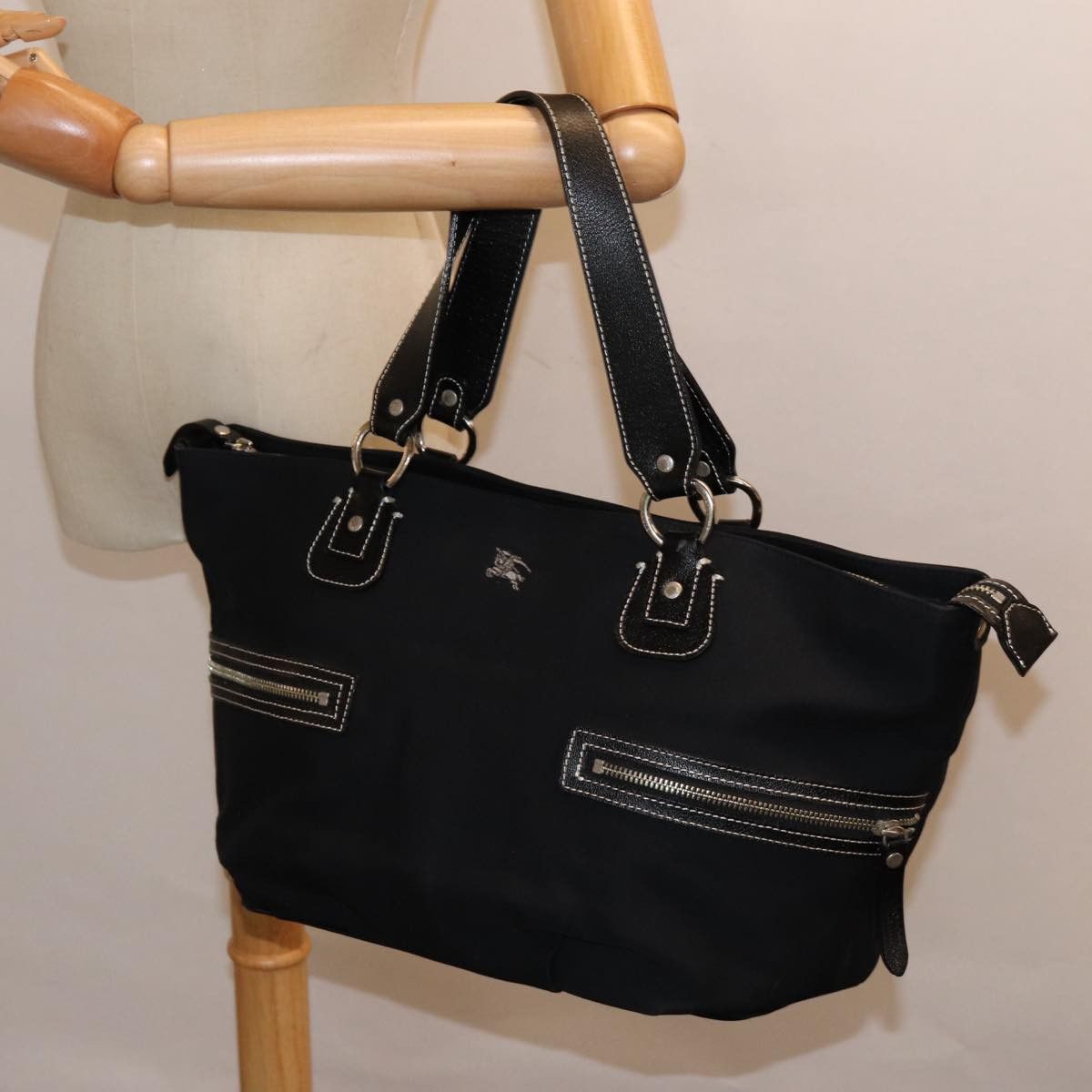 Burberry Blue Label Black Canvas Tote Bag (Pre-Owned) Size ONE SIZE - 10 Thumbnail