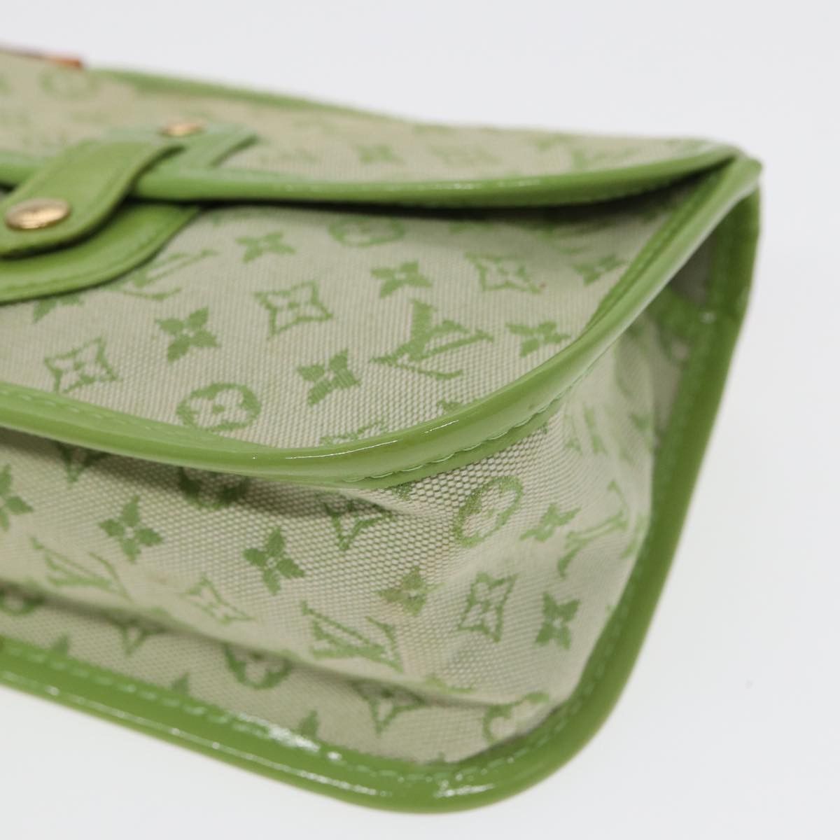 Louis Vuitton Marie Green Canvas Clutch Bag (Pre-Owned) Size ONE SIZE - 6 Thumbnail