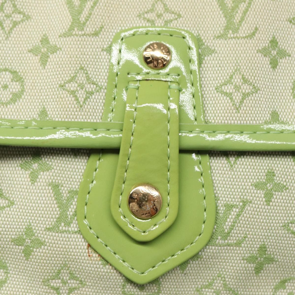 Louis Vuitton Marie Green Canvas Clutch Bag (Pre-Owned) Size ONE SIZE - 10 Thumbnail