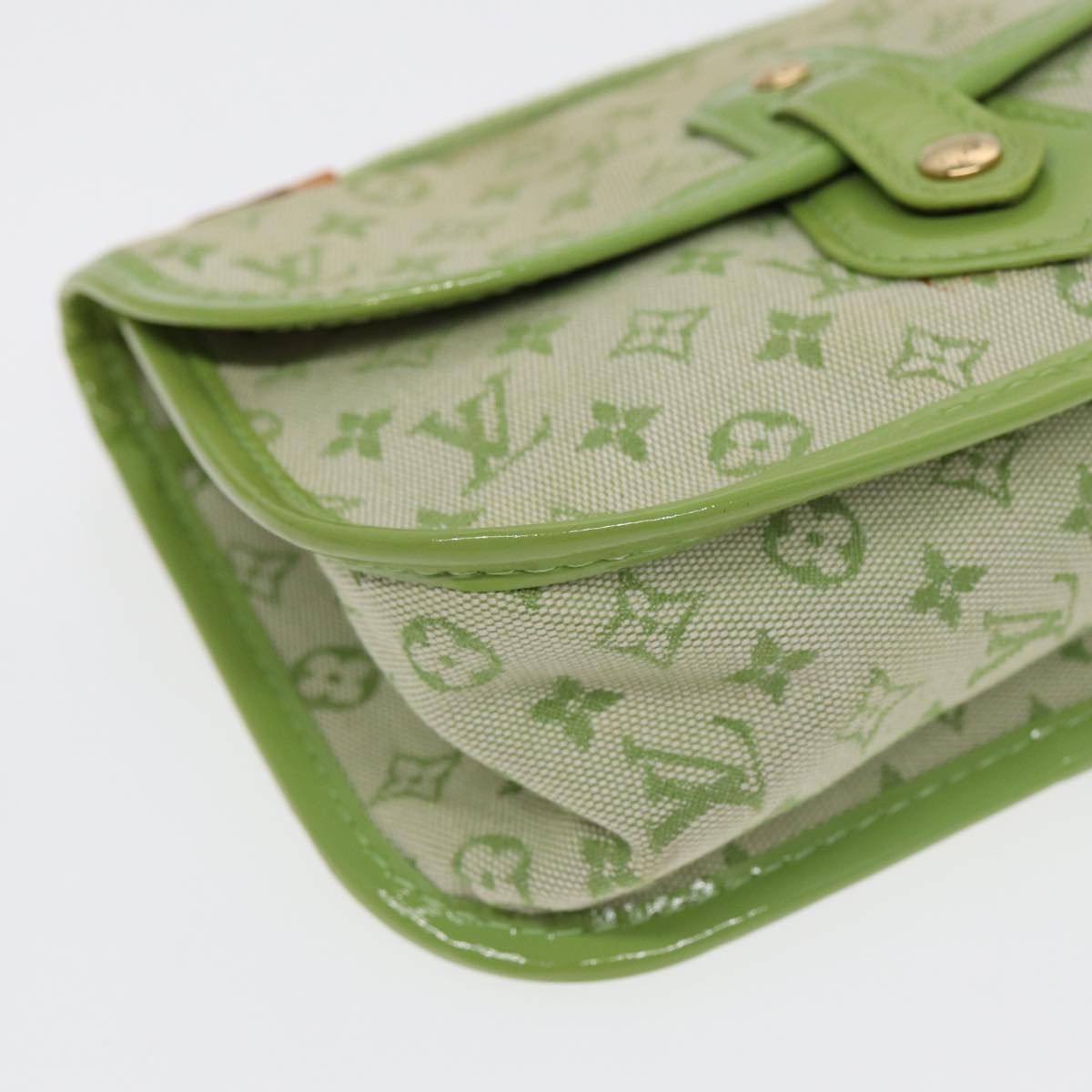 Louis Vuitton Marie Green Canvas Clutch Bag (Pre-Owned) Size ONE SIZE - 9 Thumbnail