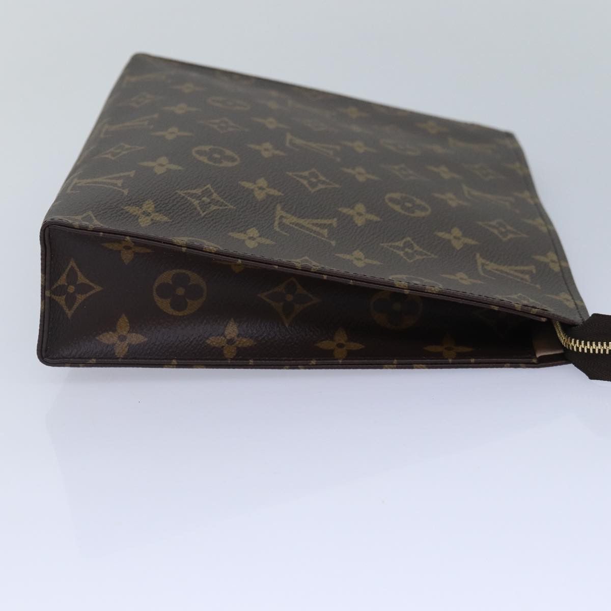 Louis Vuitton Poche Toilette Brown Canvas Clutch Bag (Pre-Owned) Size ONE SIZE - 4 Thumbnail