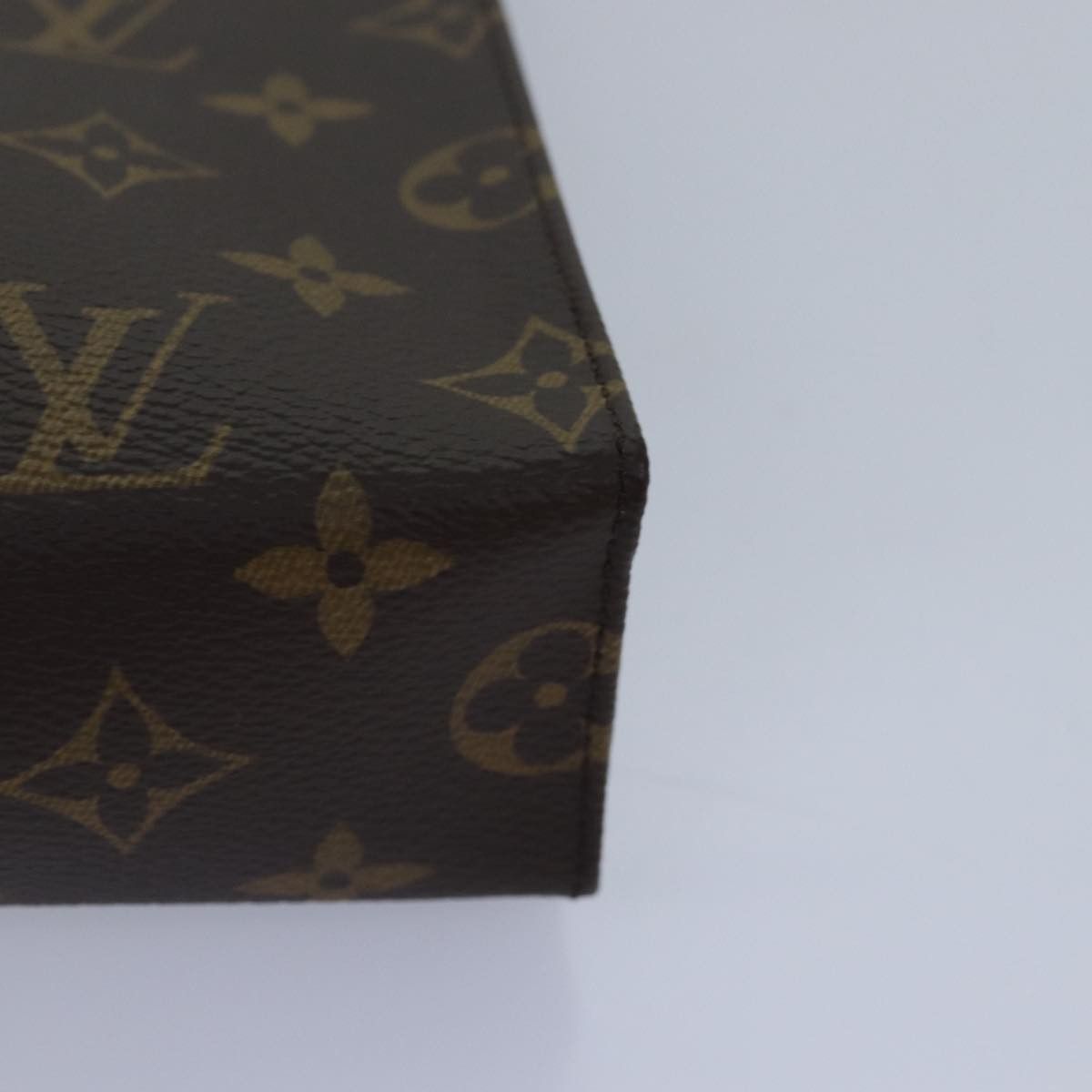 Louis Vuitton Poche Toilette Brown Canvas Clutch Bag (Pre-Owned) Size ONE SIZE - 7 Thumbnail