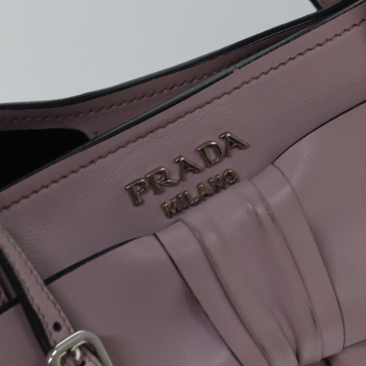Prada Ribbon Pink Leather Tote Bag (Pre-Owned) Size ONE SIZE - 17 Thumbnail