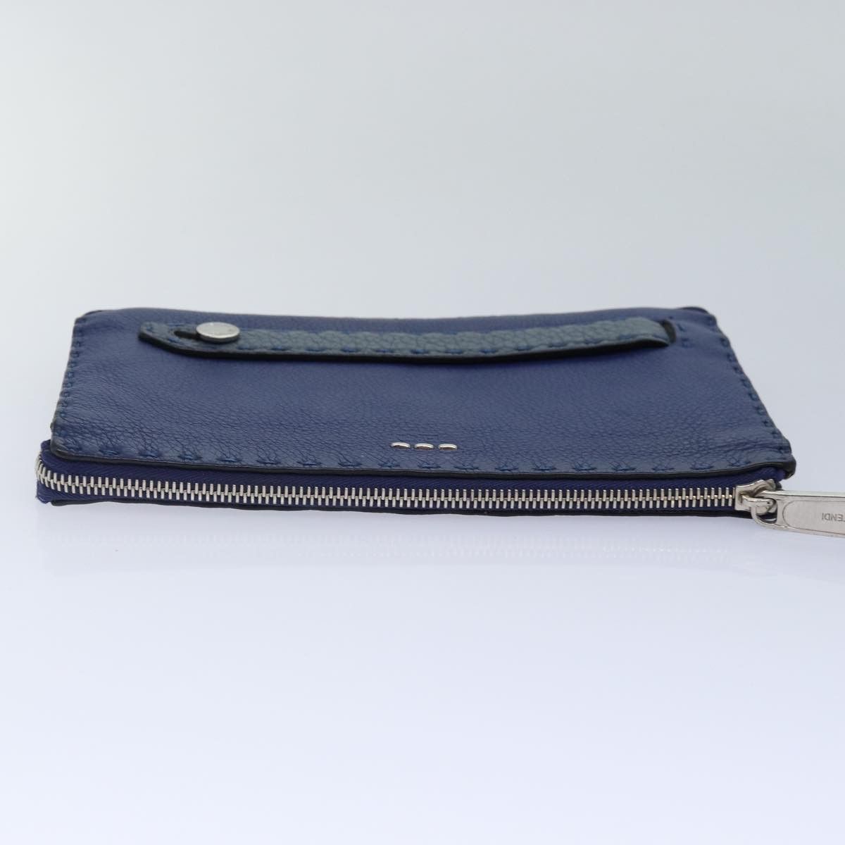 Fendi Selleria Blue Leather Clutch Bag (Pre-Owned) Size ONE SIZE - 17 Thumbnail