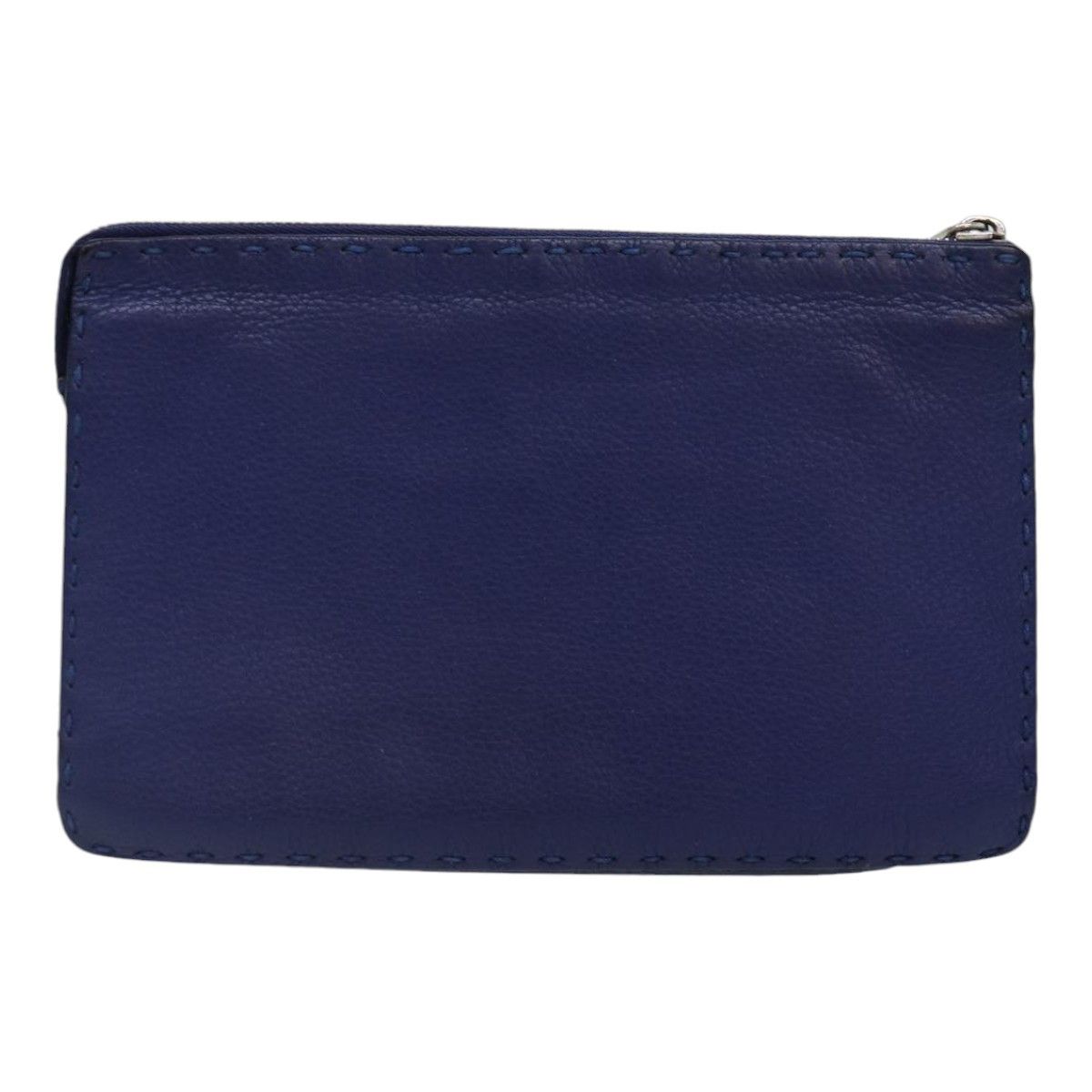 Fendi Selleria Blue Leather Clutch Bag (Pre-Owned) Size ONE SIZE - 2 Thumbnail