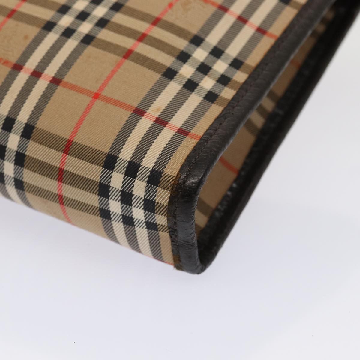 Burberry Nova Check Beige Canvas Clutch Bag (Pre-Owned) Size ONE SIZE - 13 Thumbnail