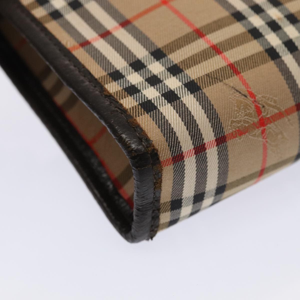 Burberry Nova Check Beige Canvas Clutch Bag (Pre-Owned) Size ONE SIZE - 5 Thumbnail