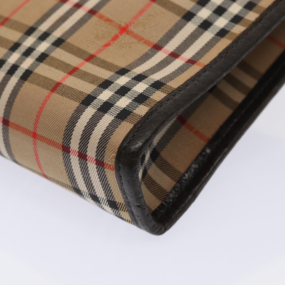 Burberry Nova Check Beige Canvas Clutch Bag (Pre-Owned) Size ONE SIZE - 9 Thumbnail