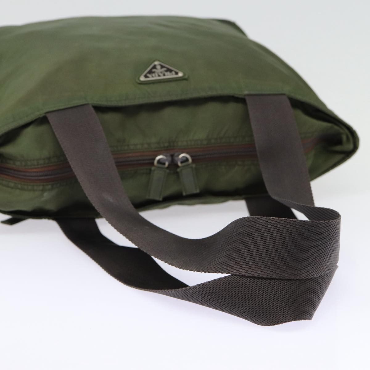Prada Tessuto Khaki Synthetic Tote Bag (Pre-Owned) Size ONE SIZE - 5 Thumbnail