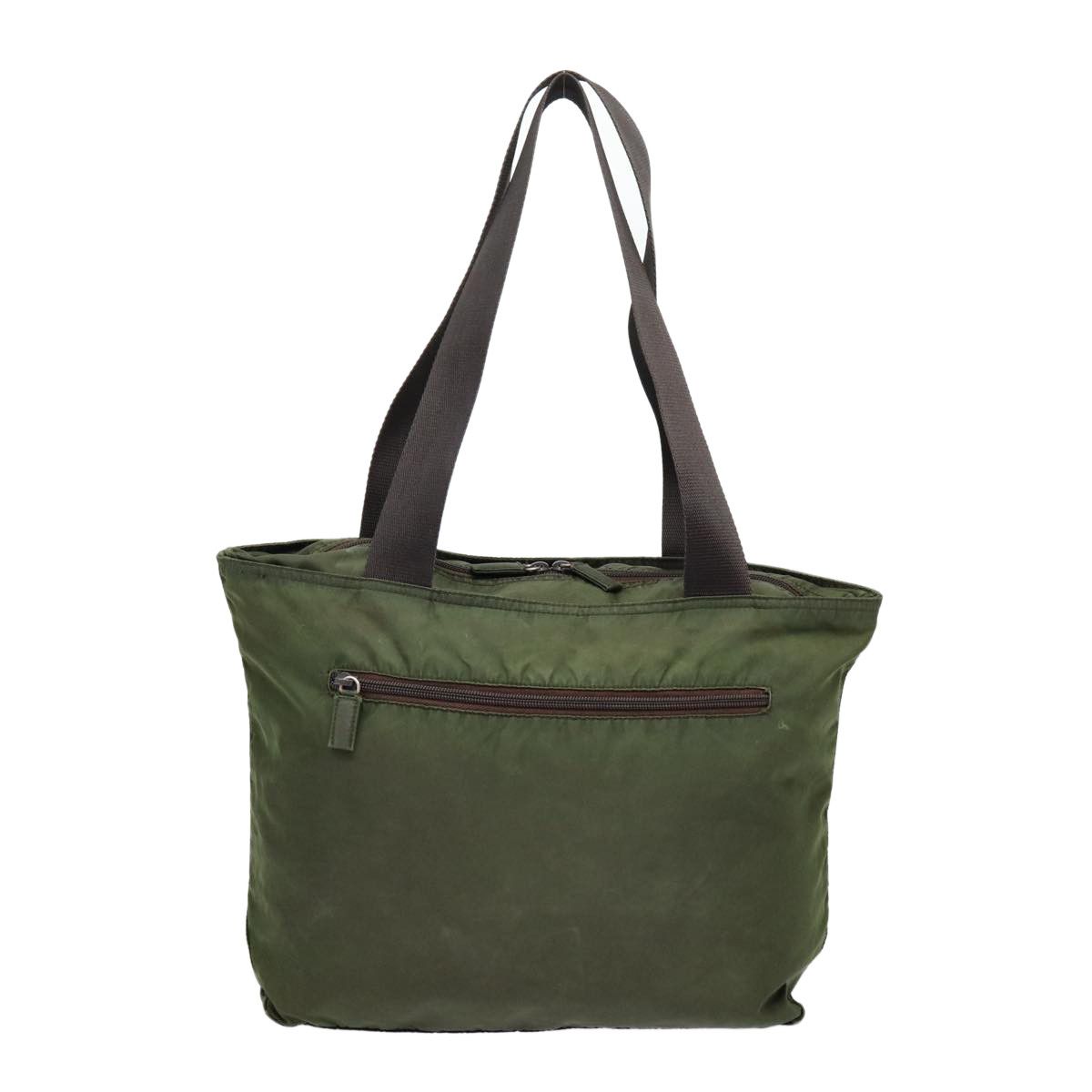 Prada Tessuto Khaki Synthetic Tote Bag (Pre-Owned) Size ONE SIZE - 2 Thumbnail