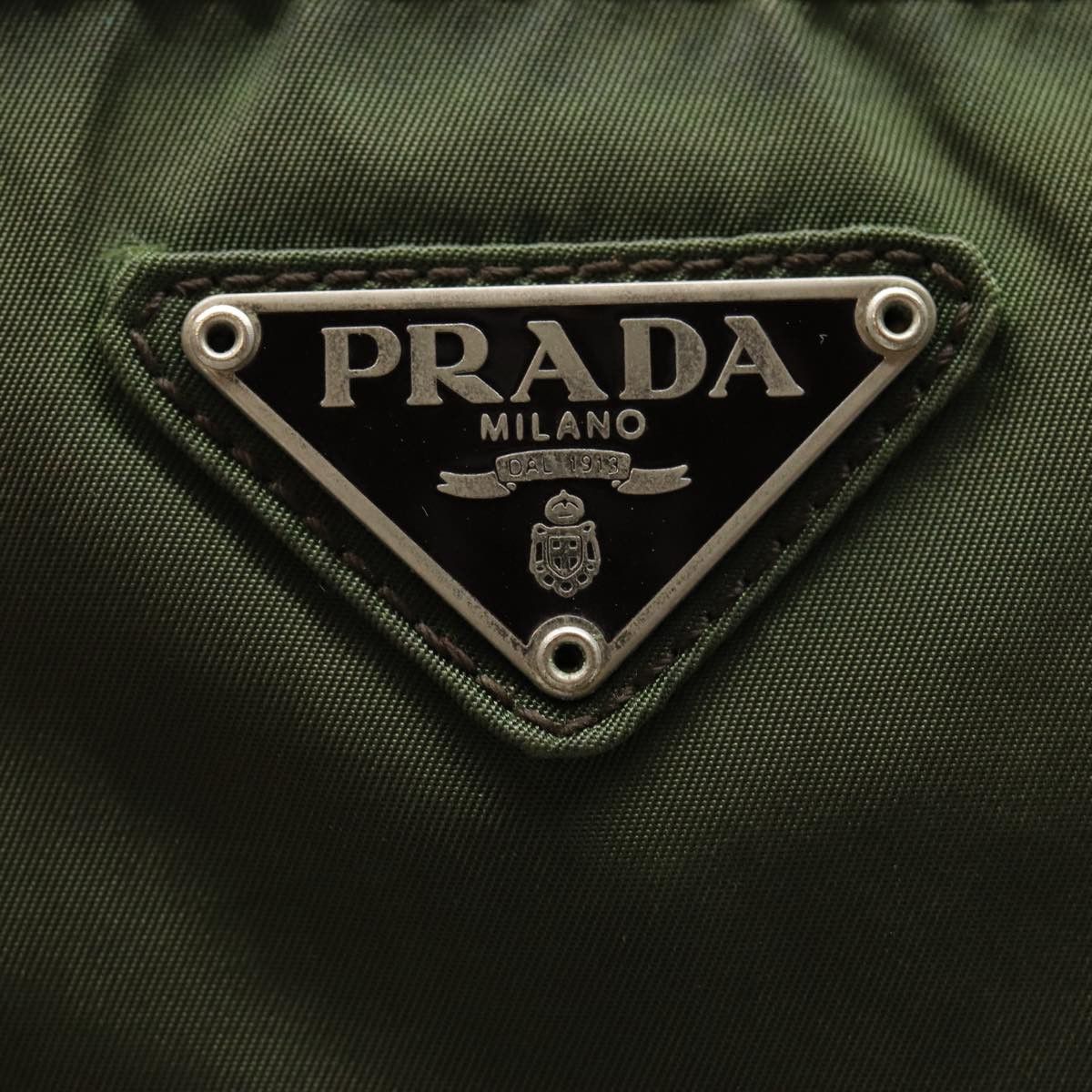 Prada Tessuto Khaki Synthetic Tote Bag (Pre-Owned) Size ONE SIZE - 19 Thumbnail