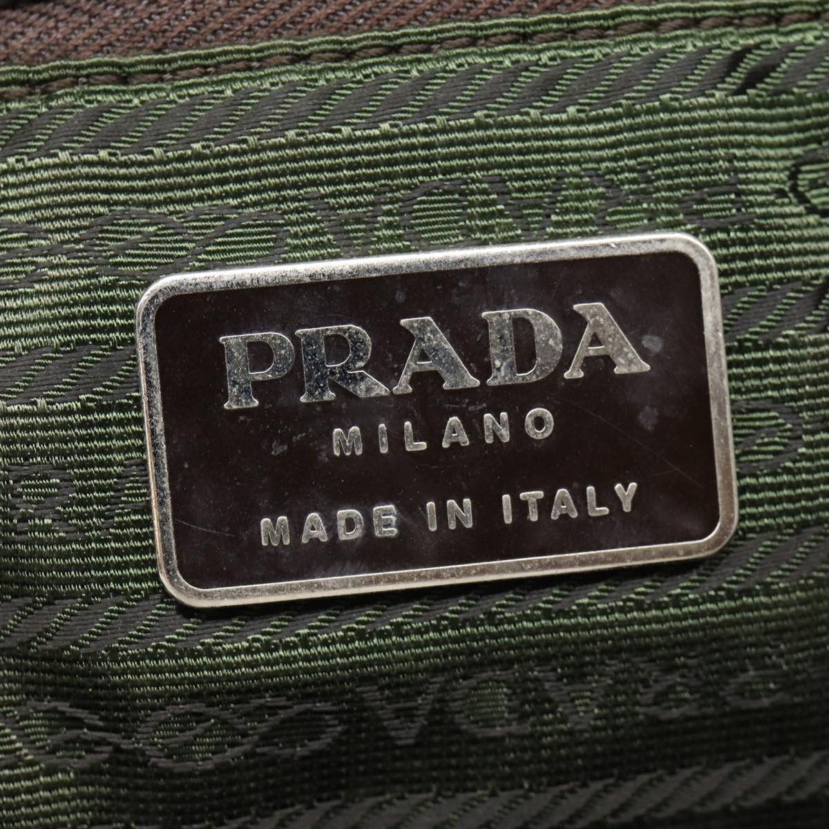 Prada Tessuto Khaki Synthetic Tote Bag (Pre-Owned) Size ONE SIZE - 15 Thumbnail