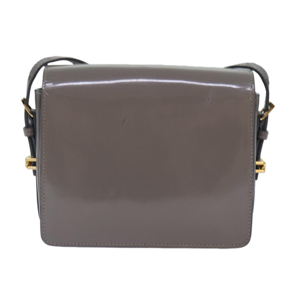 Burberry Grey Patent Leather Shoulder Bag (Pre-Owned) Size ONE SIZE - 2 Thumbnail