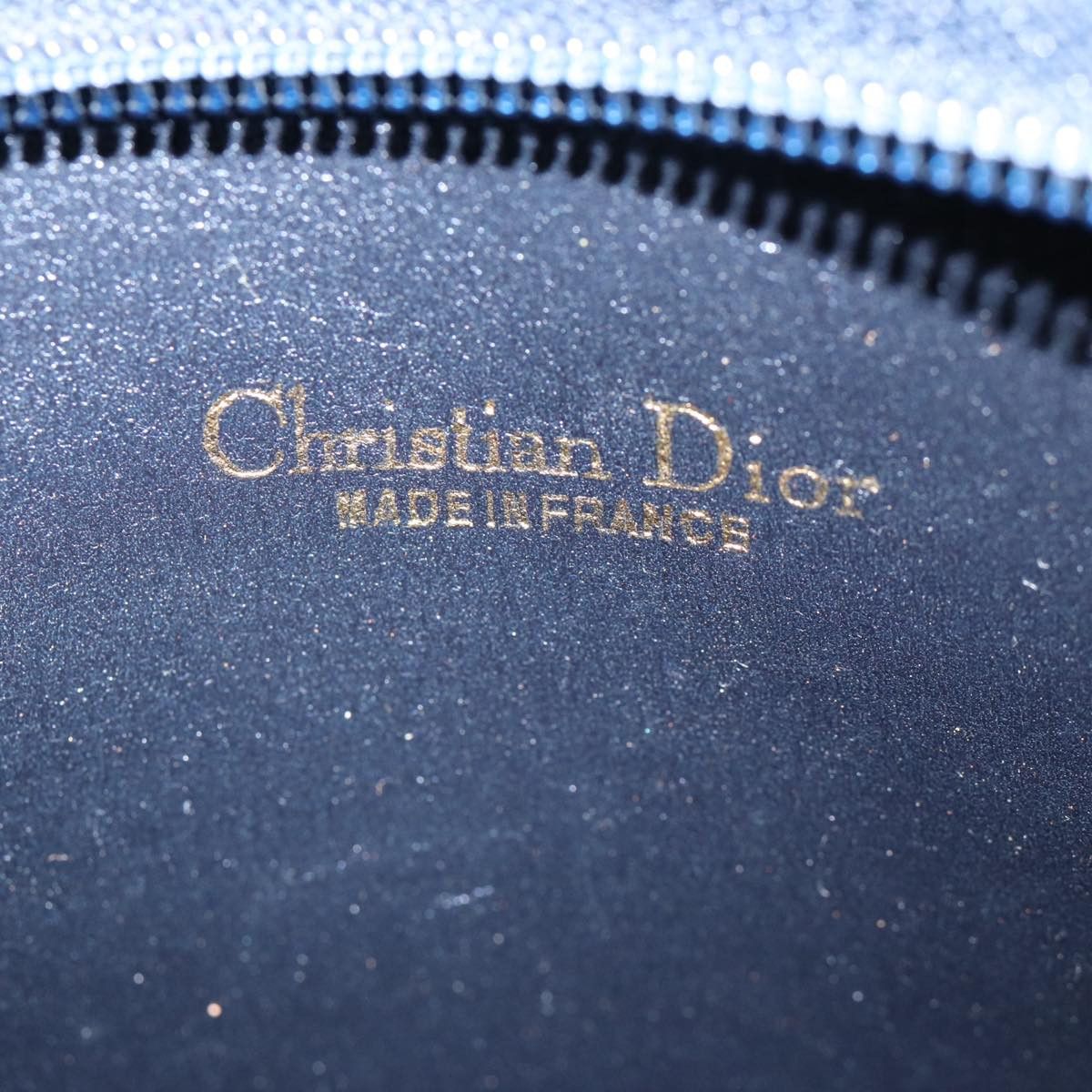 Dior Trotter Navy Canvas Clutch Bag (Pre-Owned) Size ONE SIZE - 7 Thumbnail