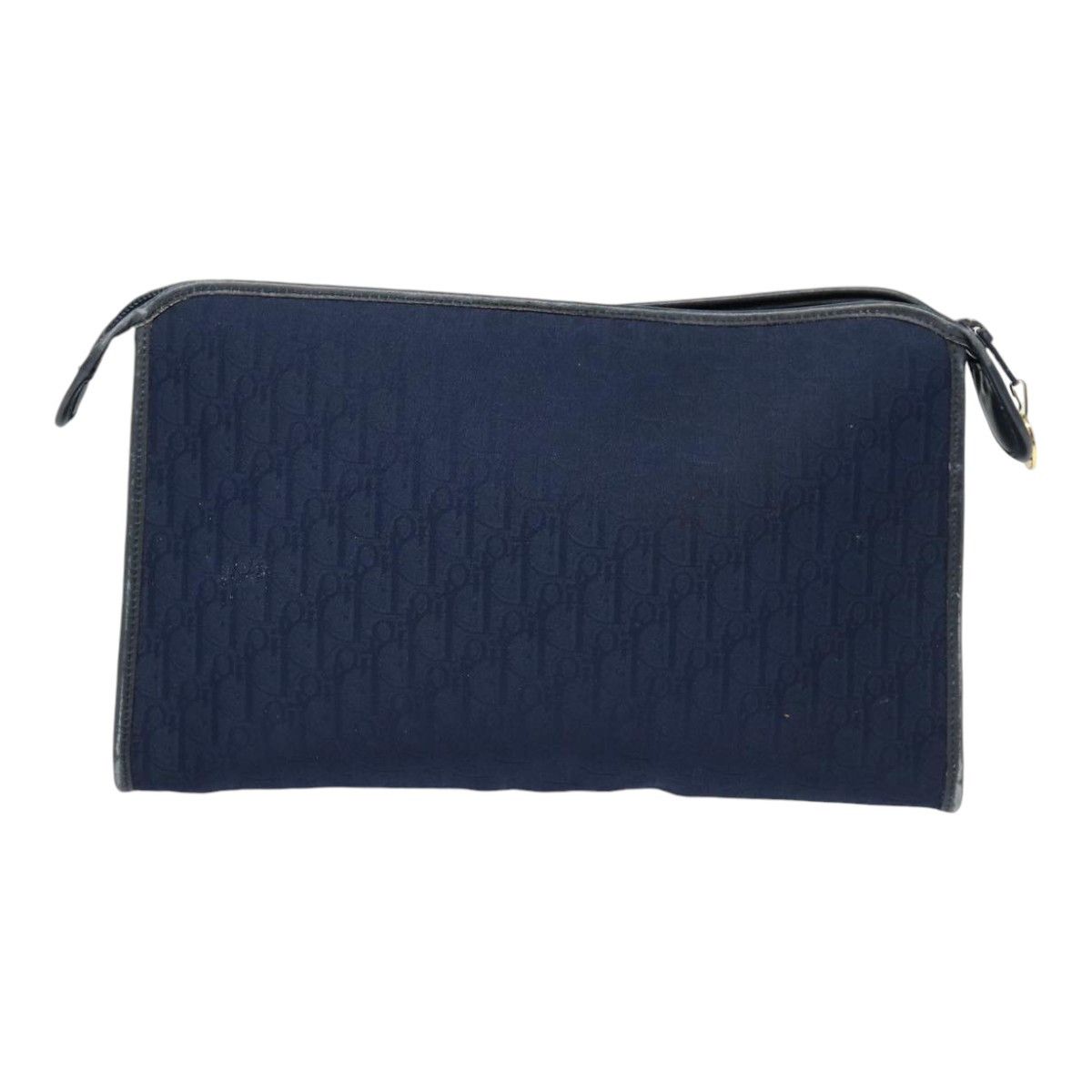 Dior Trotter Navy Canvas Clutch Bag (Pre-Owned) Size ONE SIZE - 2 Thumbnail