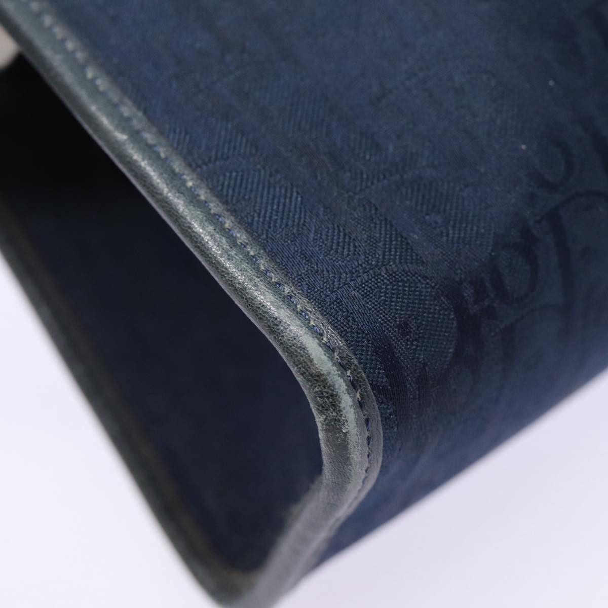 Dior Trotter Navy Canvas Clutch Bag (Pre-Owned) Size ONE SIZE - 8 Thumbnail