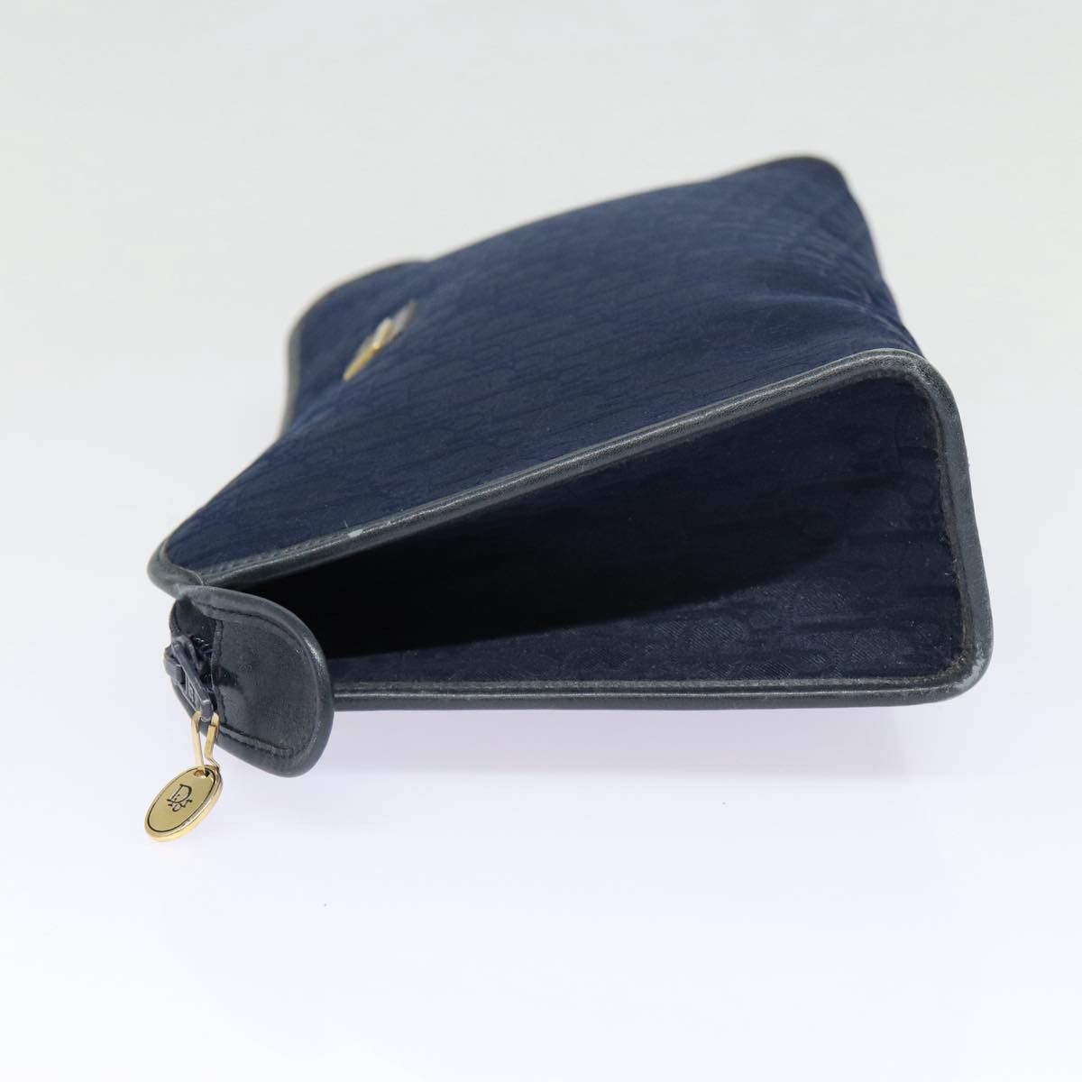 Dior Trotter Navy Canvas Clutch Bag (Pre-Owned) Size ONE SIZE - 3 Thumbnail