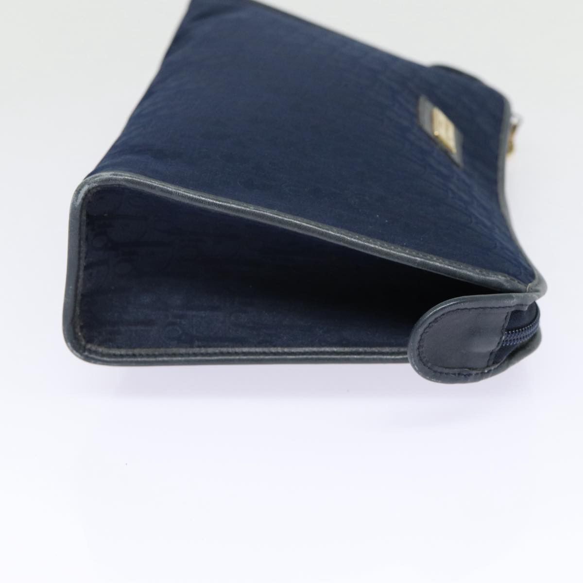 Dior Trotter Navy Canvas Clutch Bag (Pre-Owned) Size ONE SIZE - 12 Thumbnail