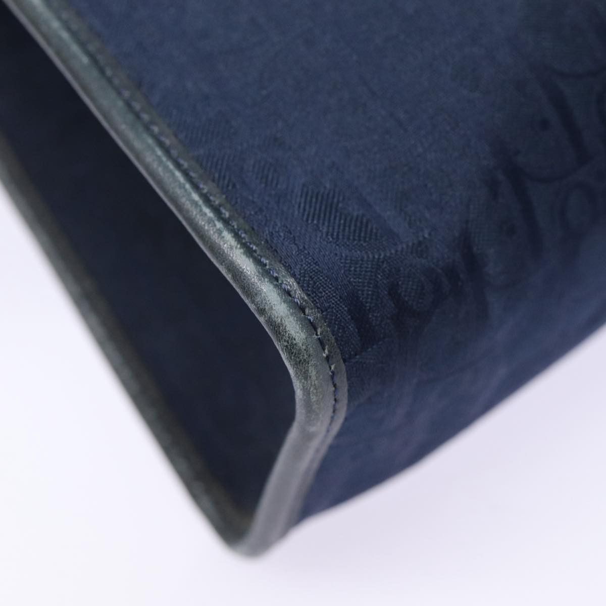 Dior Trotter Navy Canvas Clutch Bag (Pre-Owned) Size ONE SIZE - 14 Thumbnail