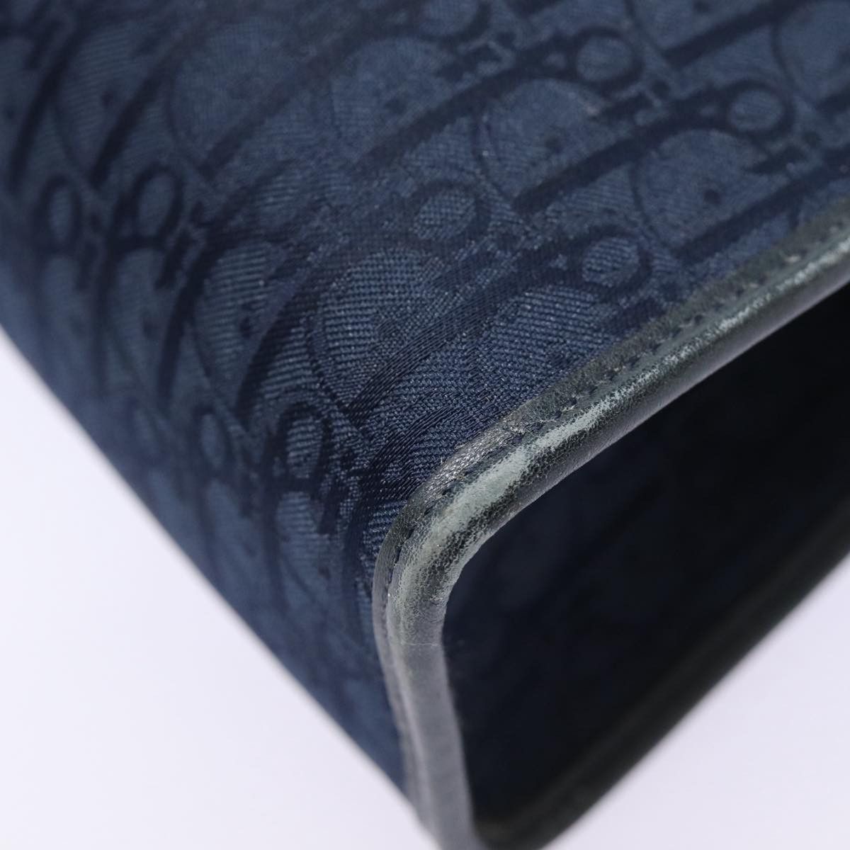 Dior Trotter Navy Canvas Clutch Bag (Pre-Owned) Size ONE SIZE - 15 Thumbnail
